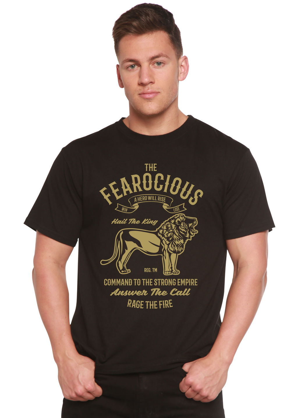 The Fearocious Spun Bamboo® Men's Bamboo Viscose/Organic Cotton Short Sleeve Graphic T-Shirt - The7Letter