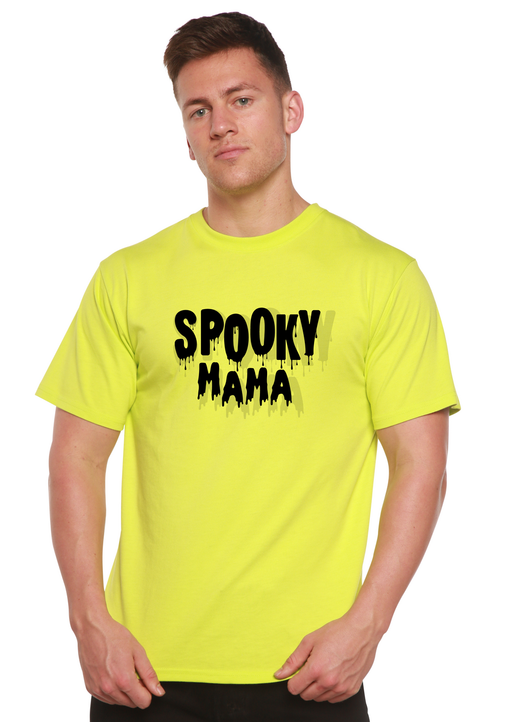 Spooky Mama Halloween Men's Bamboo Viscose/Organic Cotton Short Sleeve Graphic T-Shirt - The7Letter
