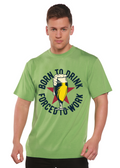 Born to Drink Men's Bamboo Viscose/Organic Cotton Short Sleeve Graphic T-Shirt - The7Letter