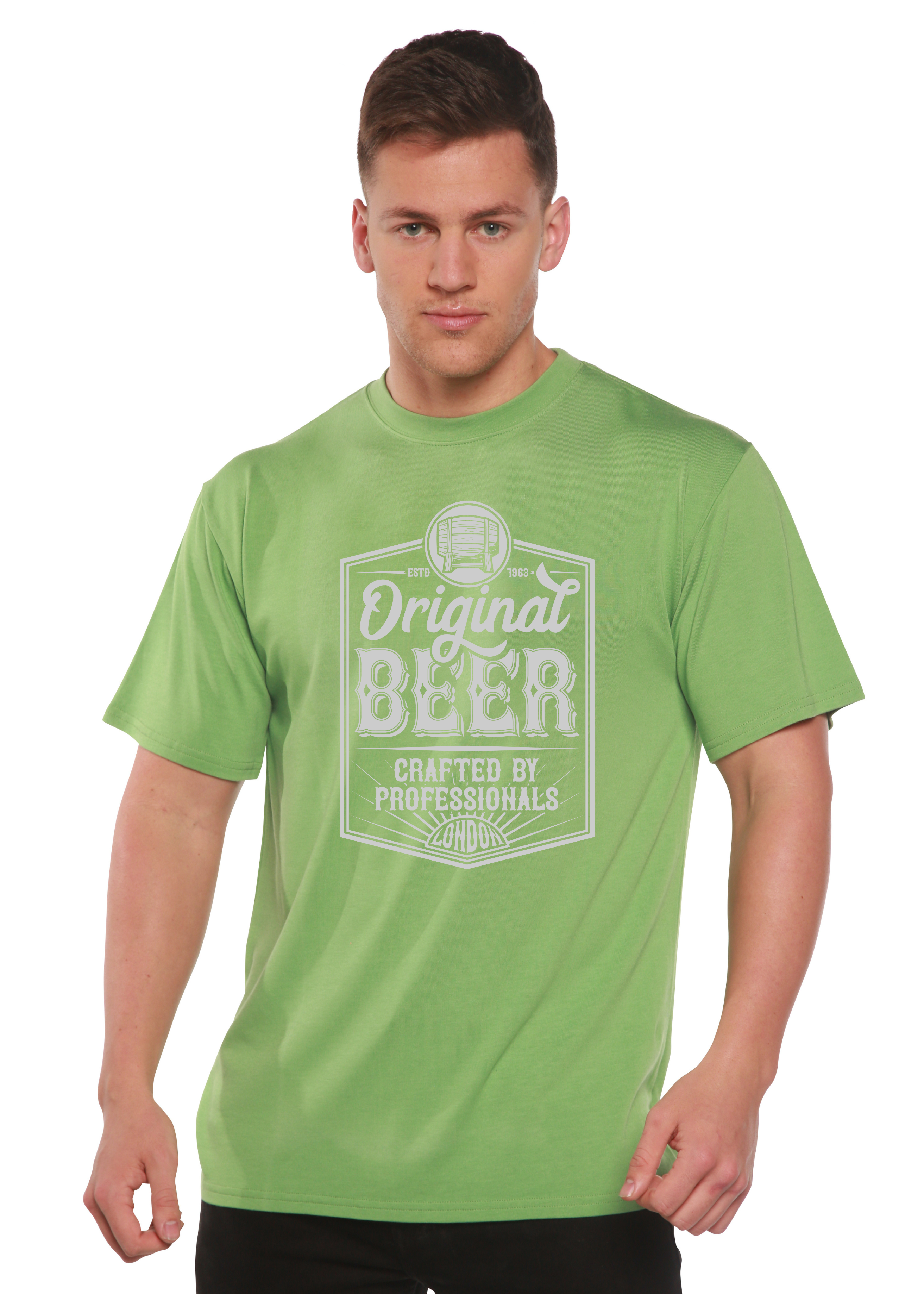 Original Beer Men's Bamboo Viscose/Organic Cotton Short Sleeve Graphic T-Shirt - The7Letter