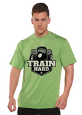 Train Hard Men's Bamboo Viscose/Organic Cotton Short Sleeve Graphic T-Shirt - The7Letter