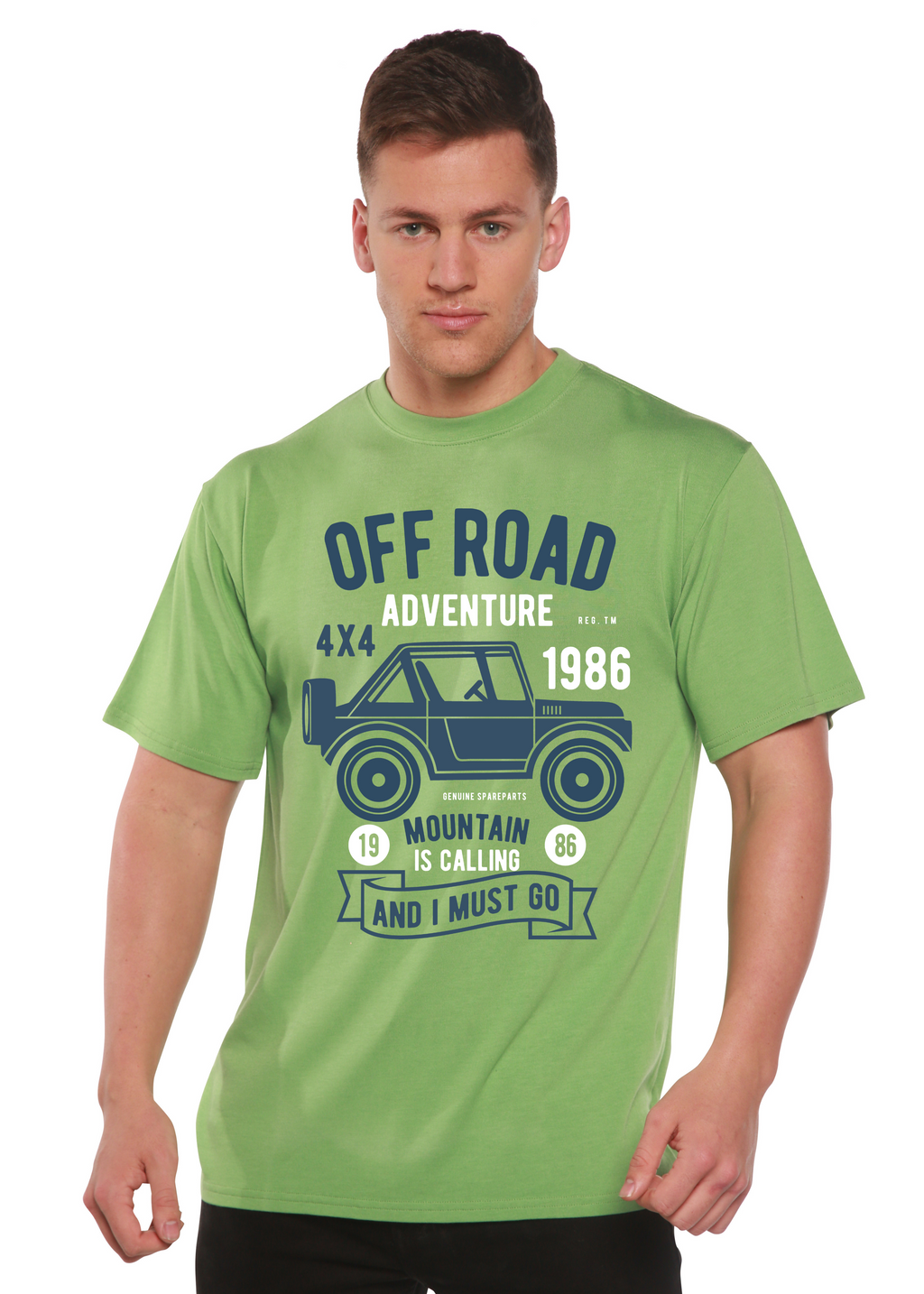 Off Road Adventure Spun Bamboo® Men's Bamboo Viscose/Organic Cotton Short Sleeve Graphic T-Shirt - The7Letter