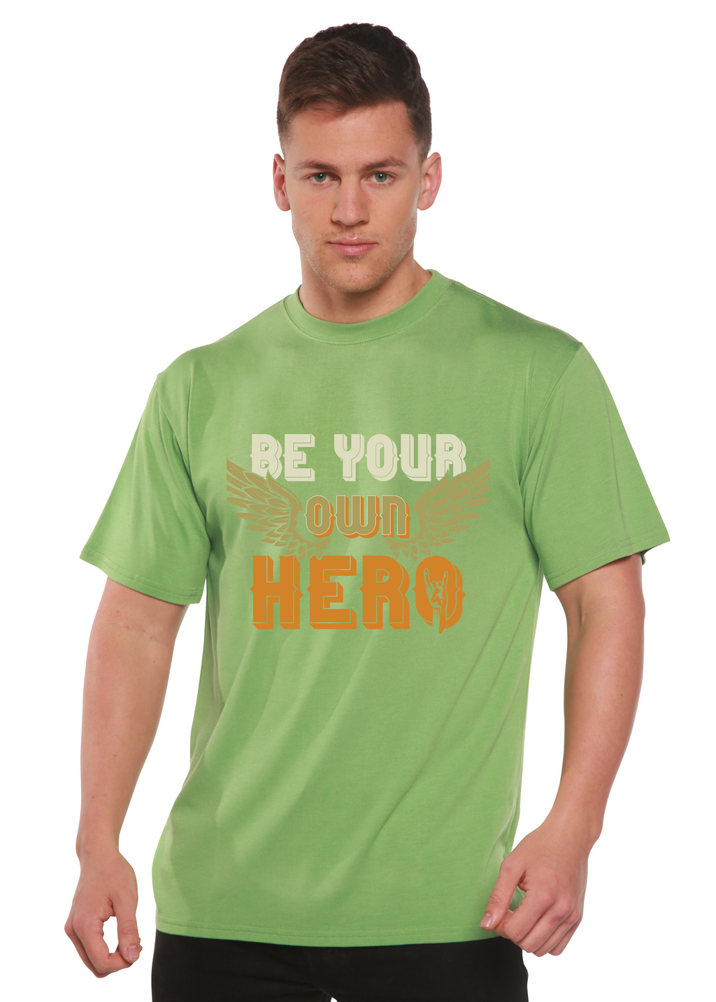 Be Your Own Hero Men's Bamboo Viscose/Organic Cotton Short Sleeve Graphic T-Shirt - The7Letter