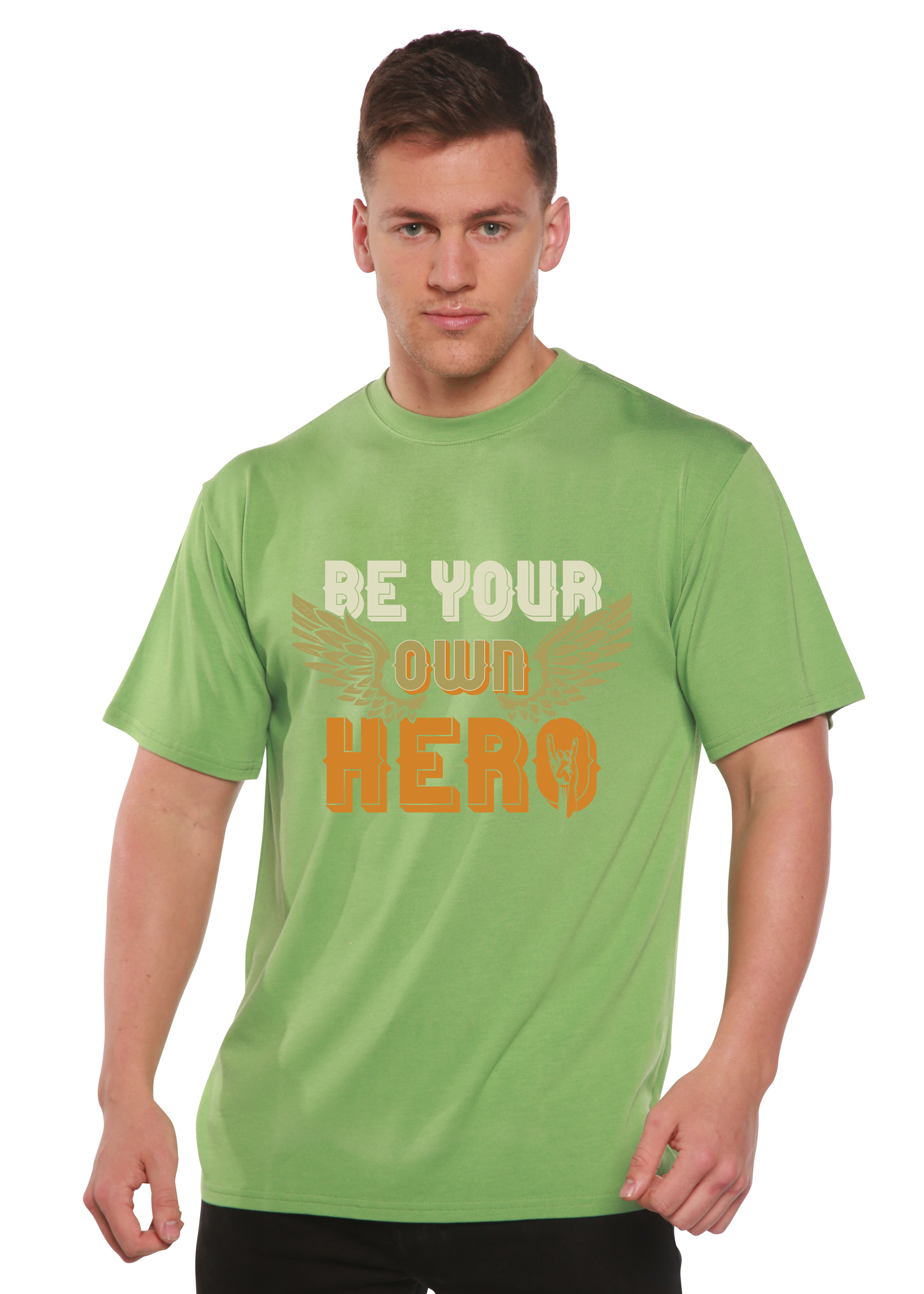 Be Your Own Hero Men's Bamboo Viscose/Organic Cotton Short Sleeve Graphic T-Shirt - The7Letter