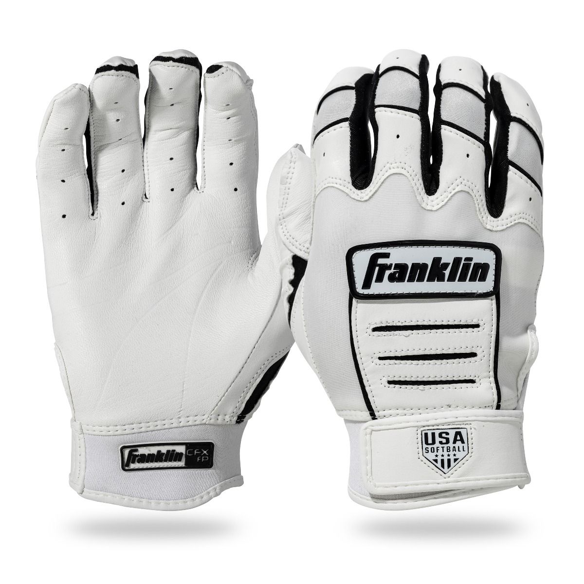 Gant de frappeur Franklin USA Women Softball CFX FP - Blanc/Noir