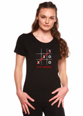 Maybe Tomorrow Women's Bamboo Sleeve Scoop Neck Graphic T-Shirt - The7Letter