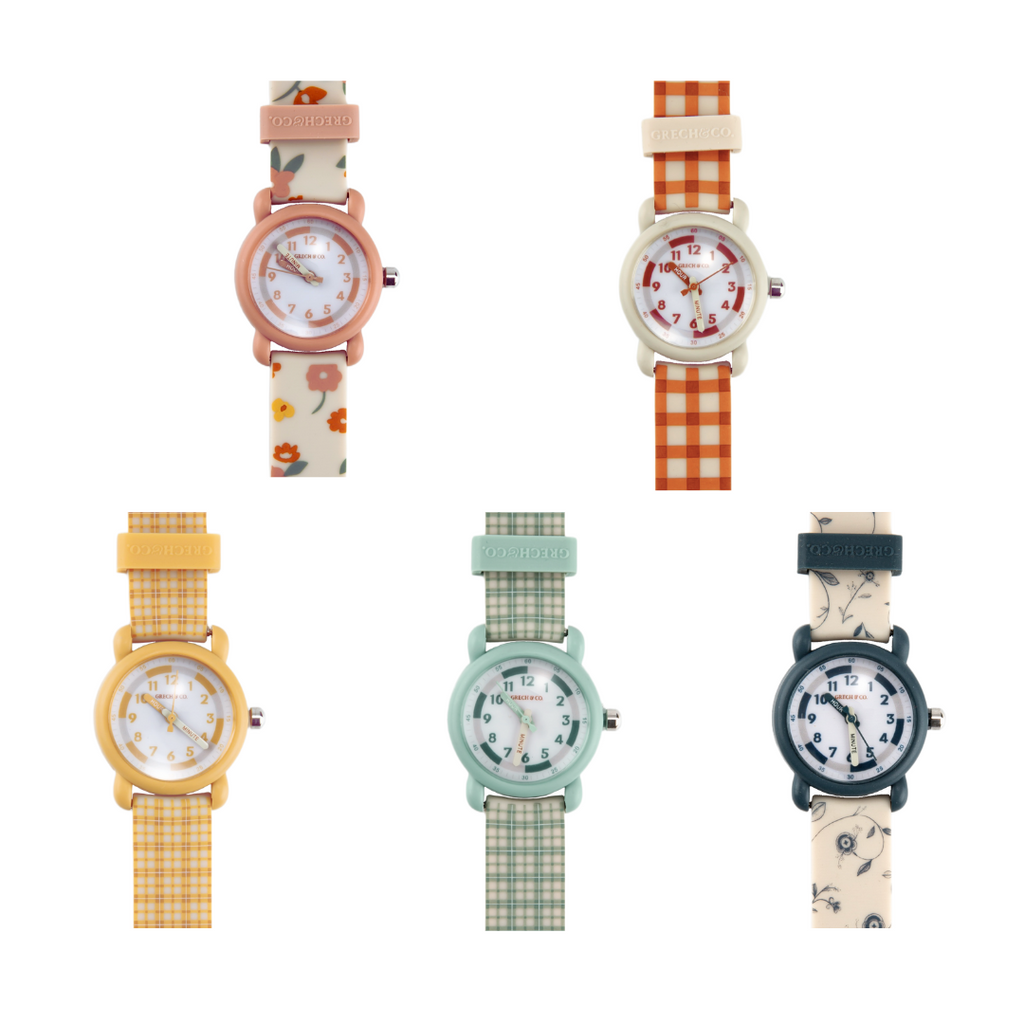 Classic Watches | Silicone + Stainless Steel | Fern Plaid - The7Letter