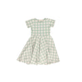 Sweetheart Twirl Dress | Organic Cotton Jersey - Fern Plaid - The7Letter