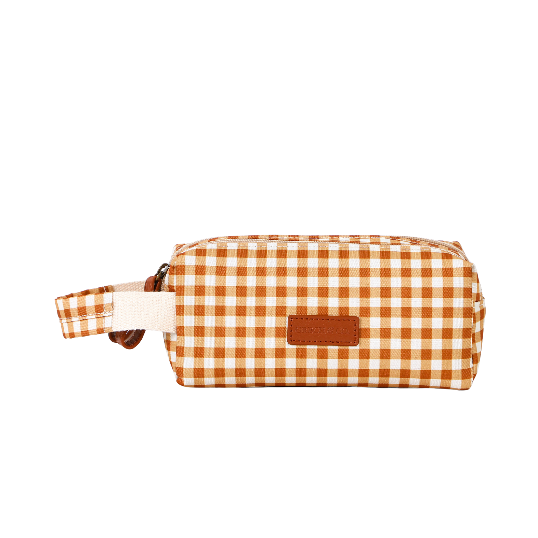 Two Compartment Pencil Case | Sienna Gingham - The7Letter
