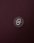 Polo BOSS à double monogramme - Bordeaux