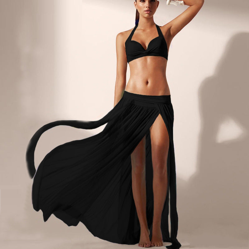 Jupe de plage à taille élastique, paréo de plage, jupe en tulle sexy pour femme, sans bikini