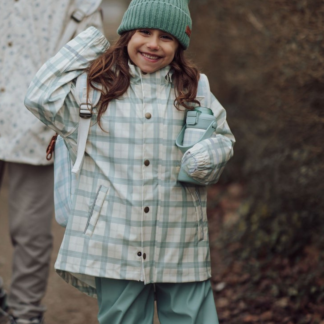 Fishtail Rain Jacket | Fern Plaid - The7Letter