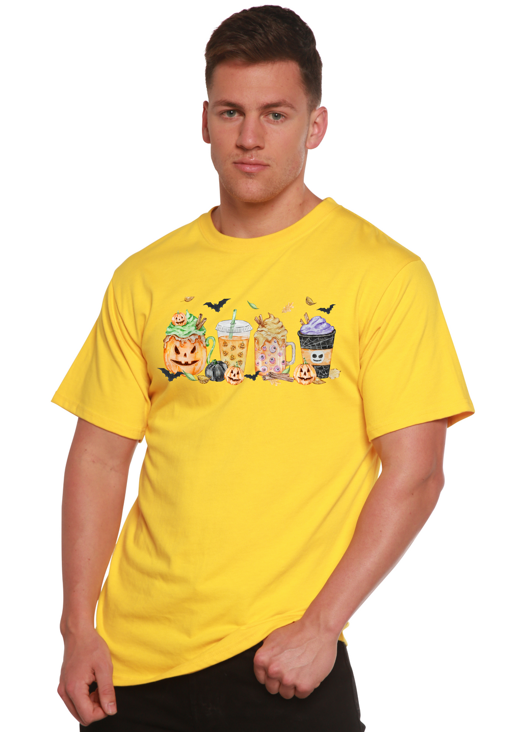 Happy Halloween Men's Bamboo Viscose/Organic Cotton Short Sleeve Graphic T-Shirt - The7Letter