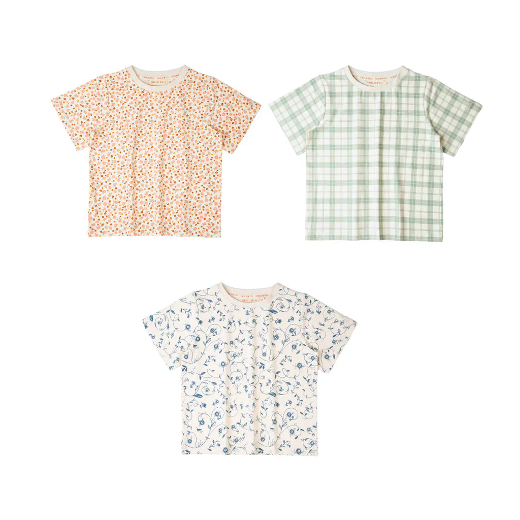 Oversized T-Shirt | Organic Cotton Jersey - Sunset Meadow - The7Letter