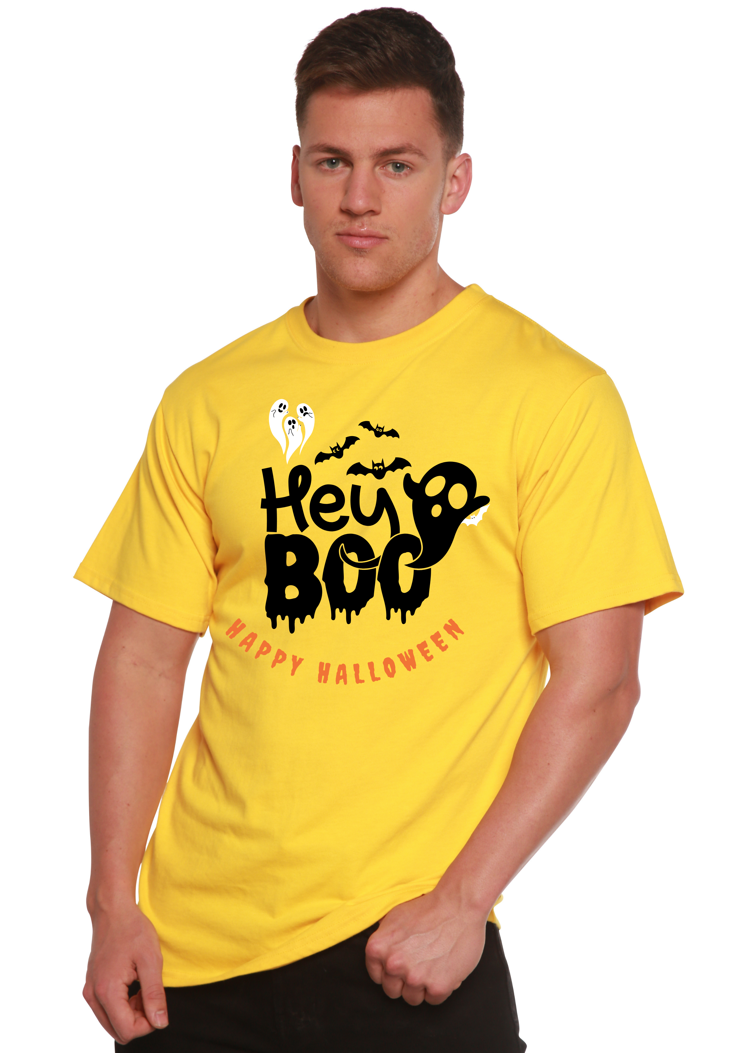 Hey Boo Men's Bamboo Viscose/Organic Cotton Short Sleeve Graphic T-Shirt - The7Letter