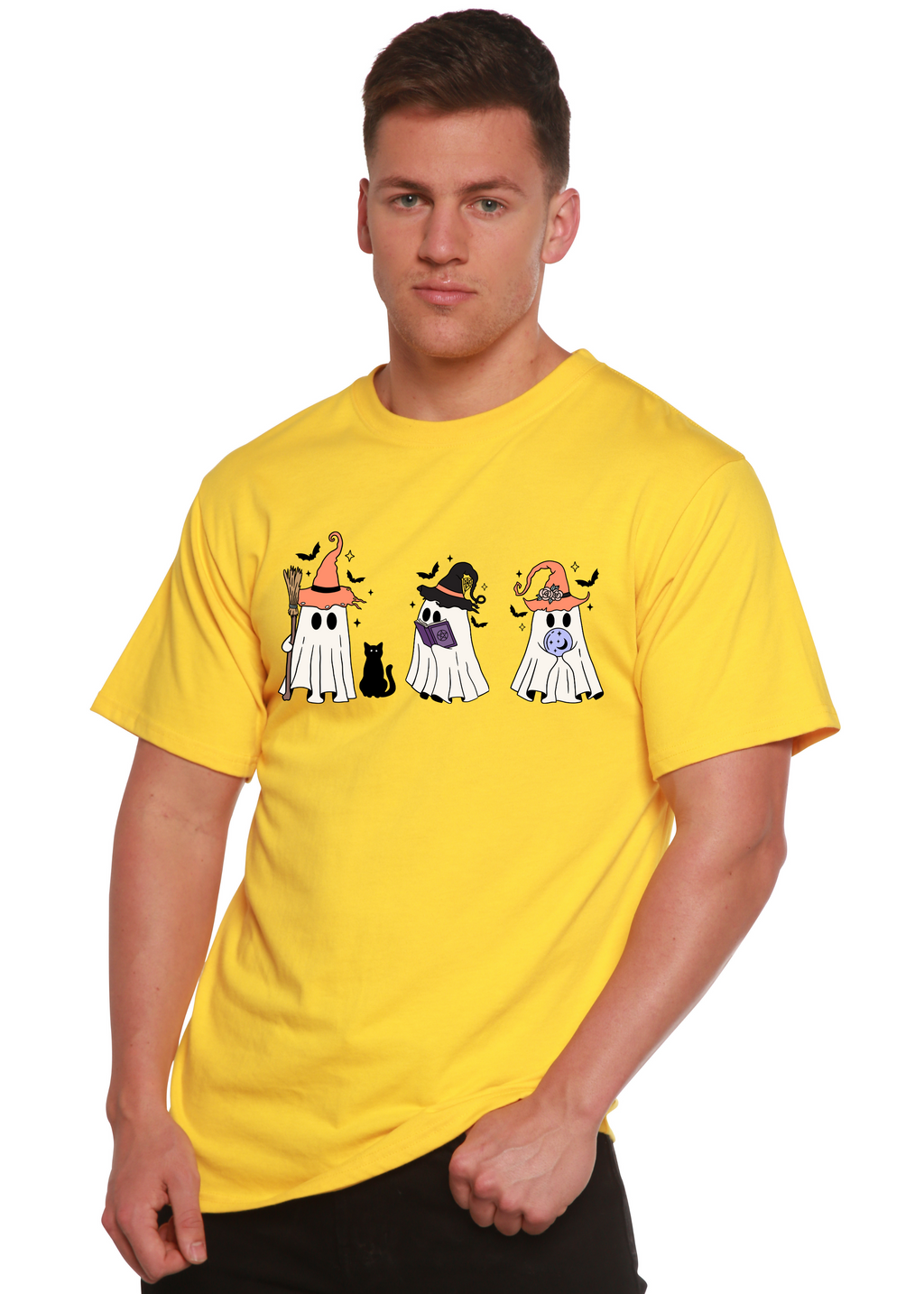 Halloween Boo Men's Bamboo Viscose/Organic Cotton Short Sleeve Graphic T-Shirt - The7Letter