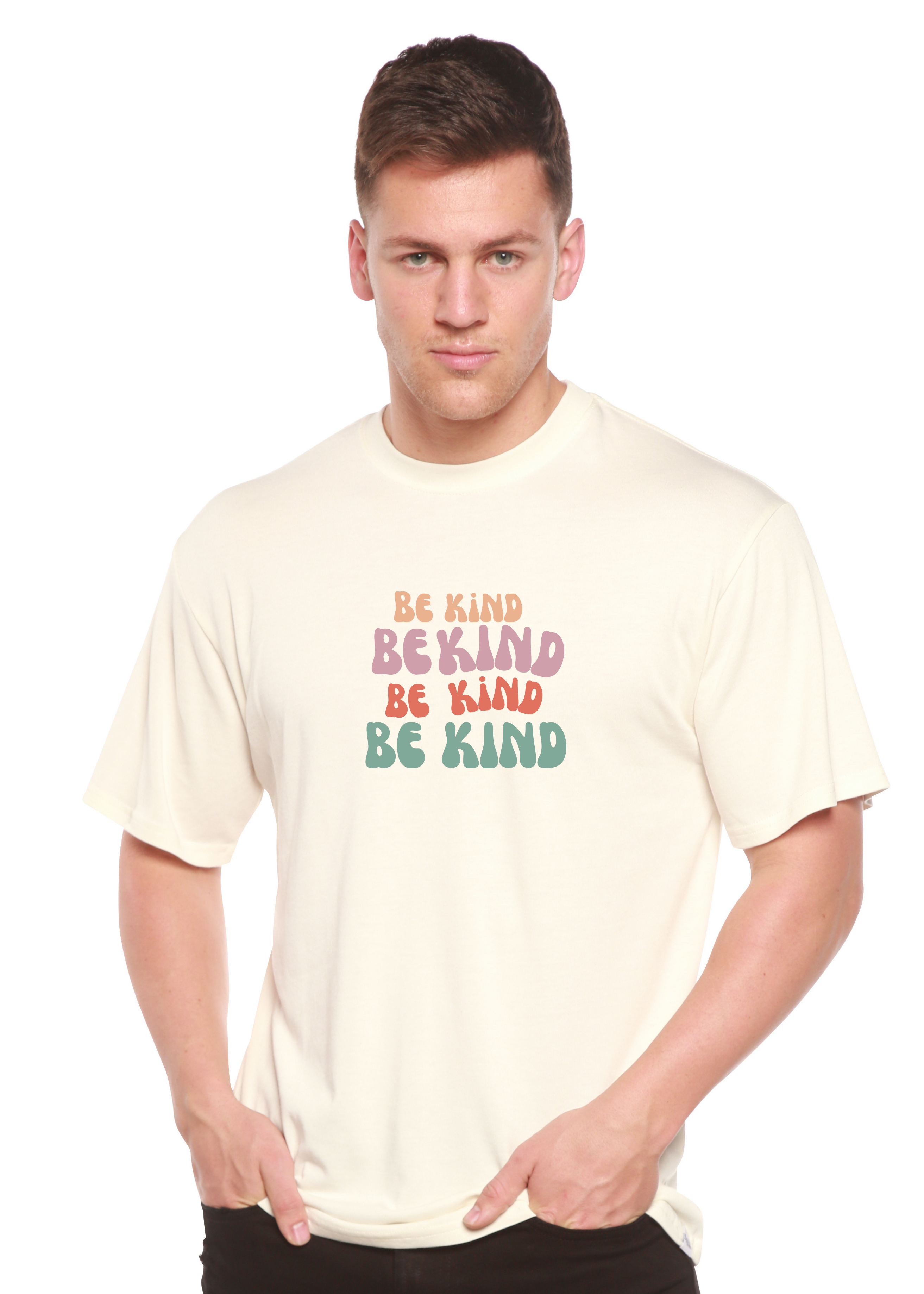 Be Kind Men's Bamboo Viscose/Organic Cotton Short Sleeve Graphic T-Shirt - The7Letter