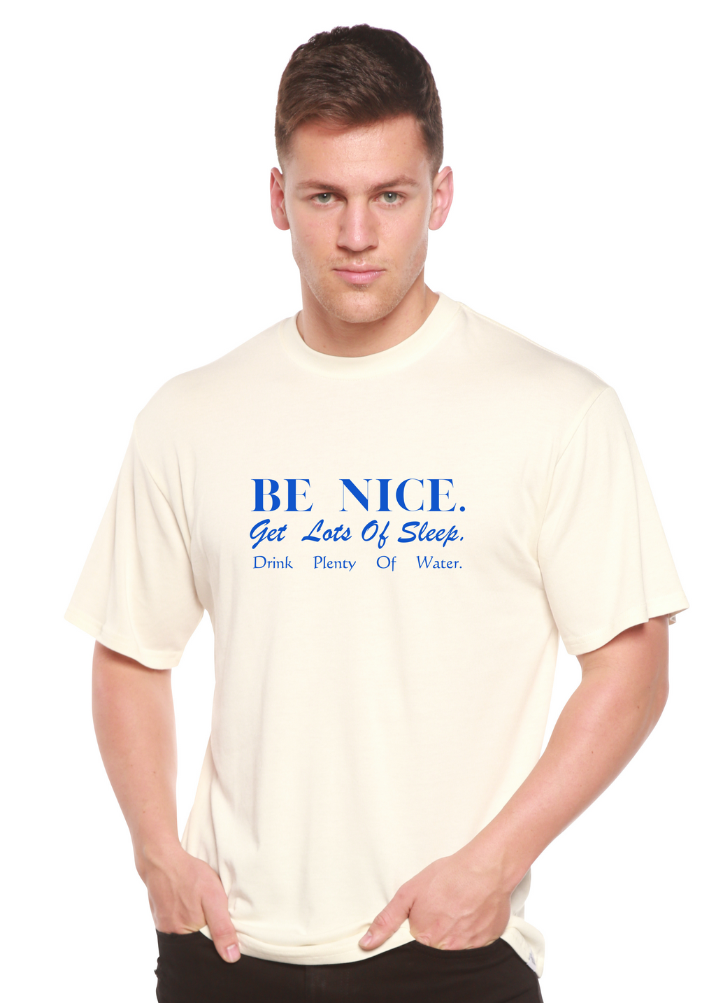 Be Nice Men's Bamboo Viscose/Organic Cotton Short Sleeve Graphic T-Shirt - The7Letter