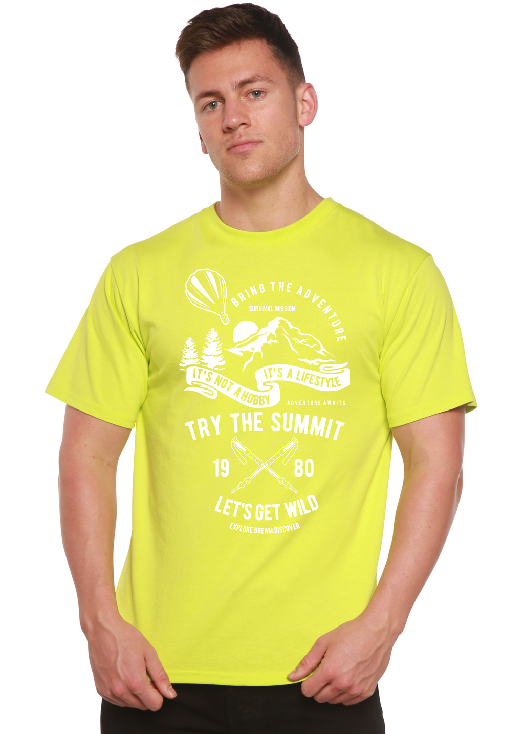 Try The Summit Spun Bamboo® Men's Bamboo Viscose/Organic Cotton Short Sleeve Graphic T-Shirt - The7Letter