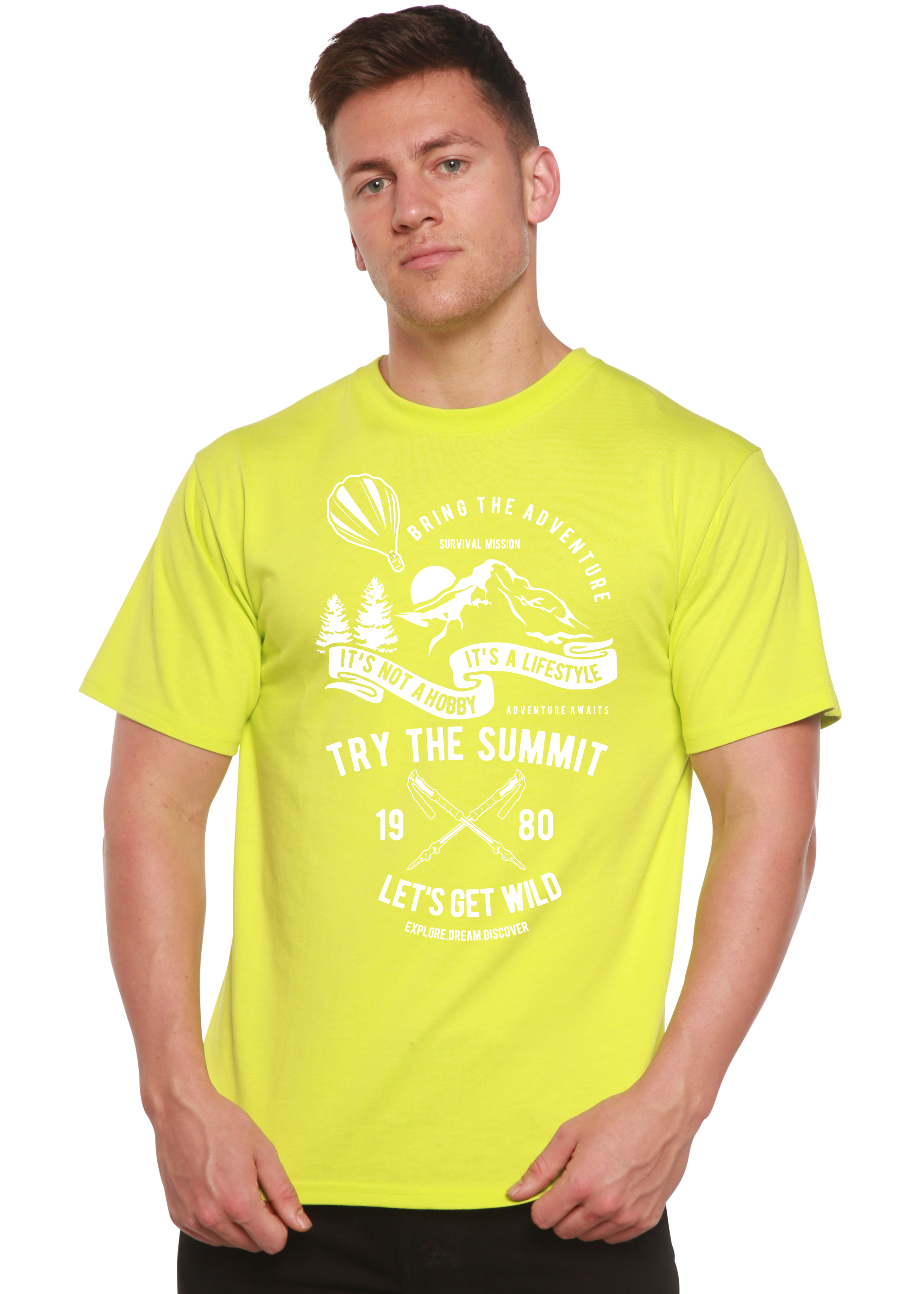 Try The Summit Spun Bamboo® Men's Bamboo Viscose/Organic Cotton Short Sleeve Graphic T-Shirt - The7Letter