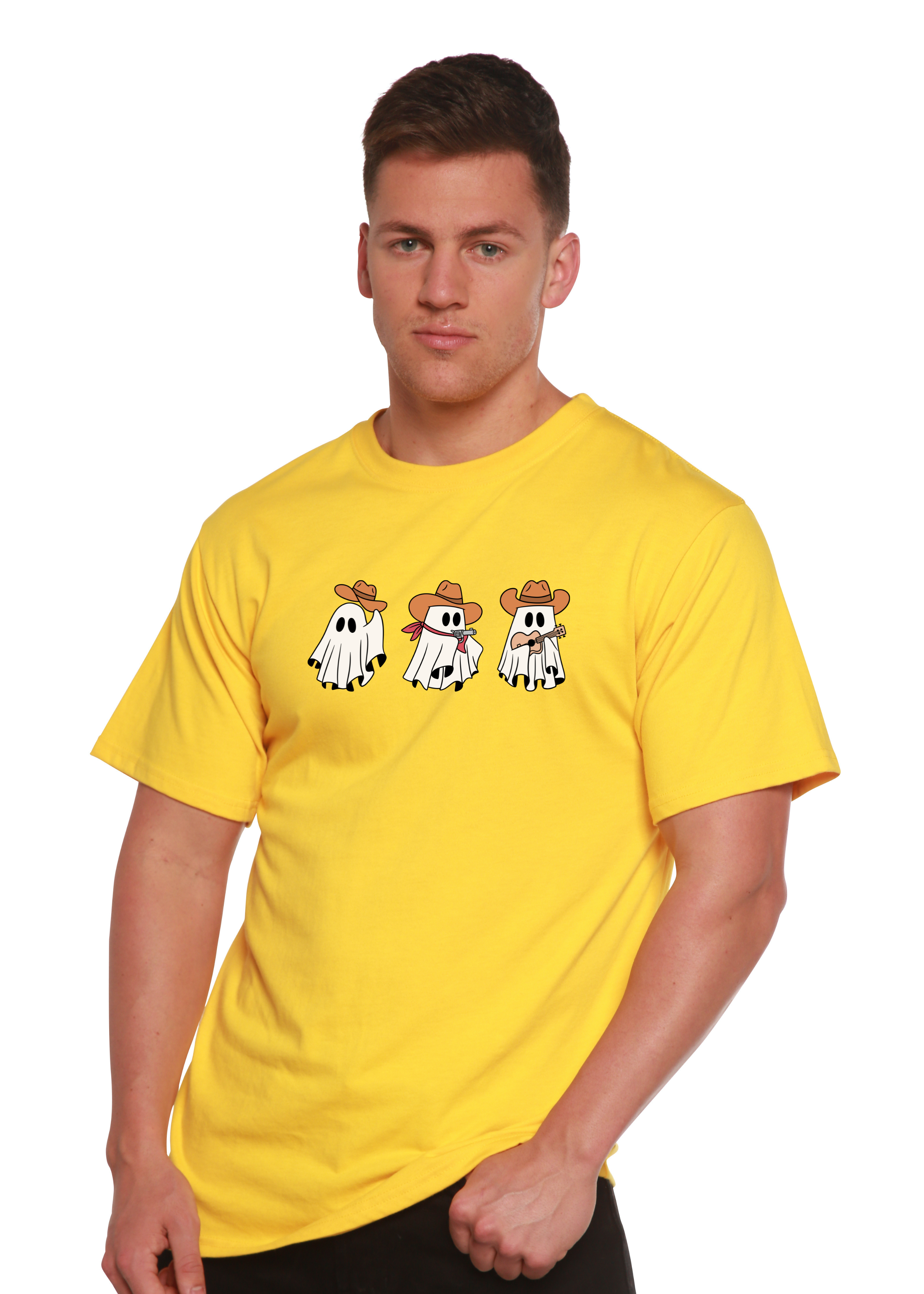 Cowboy Ghosts Unisex Bamboo Viscose/Organic Cotton Short Sleeve Graphic T-Shirt - The7Letter