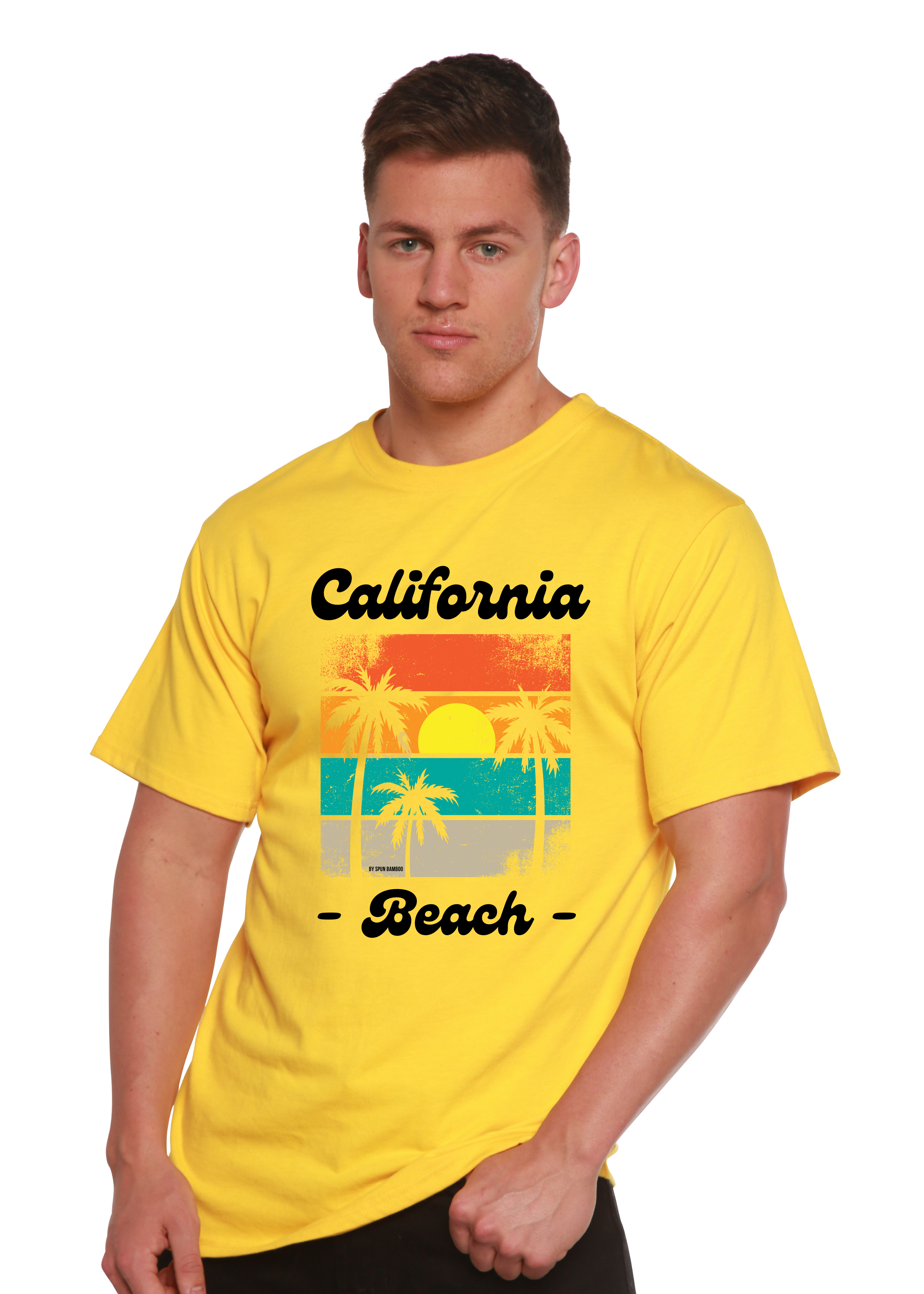 California Beach Unisex Bamboo Viscose/Organic Cotton Short Sleeve Graphic T-Shirt - The7Letter