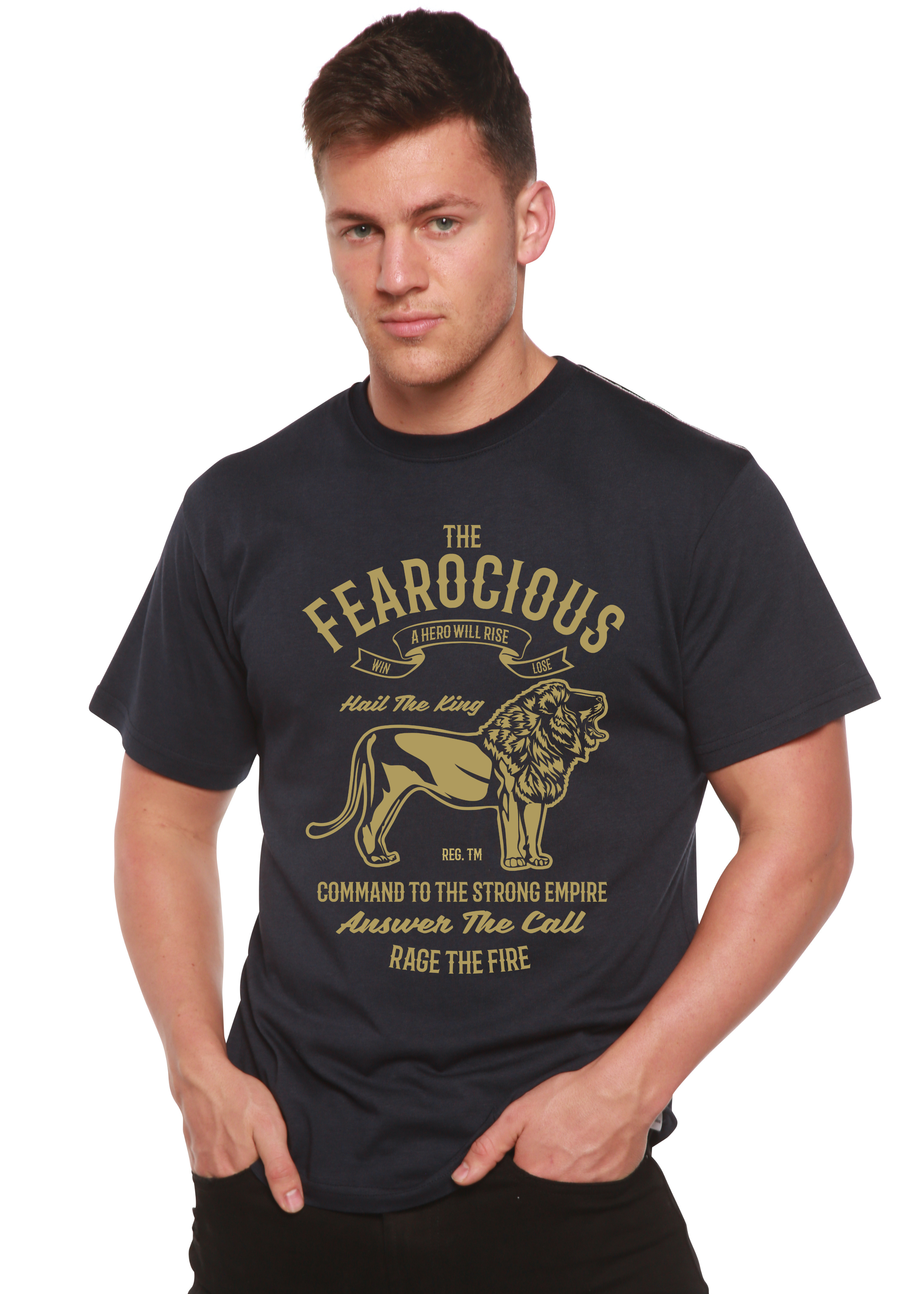 The Fearocious Spun Bamboo® Men's Bamboo Viscose/Organic Cotton Short Sleeve Graphic T-Shirt - The7Letter