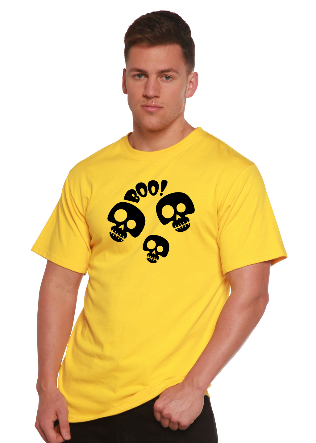 Halloween Boo Unisex Bamboo Viscose/Organic Cotton Short Sleeve Graphic T-Shirt - The7Letter