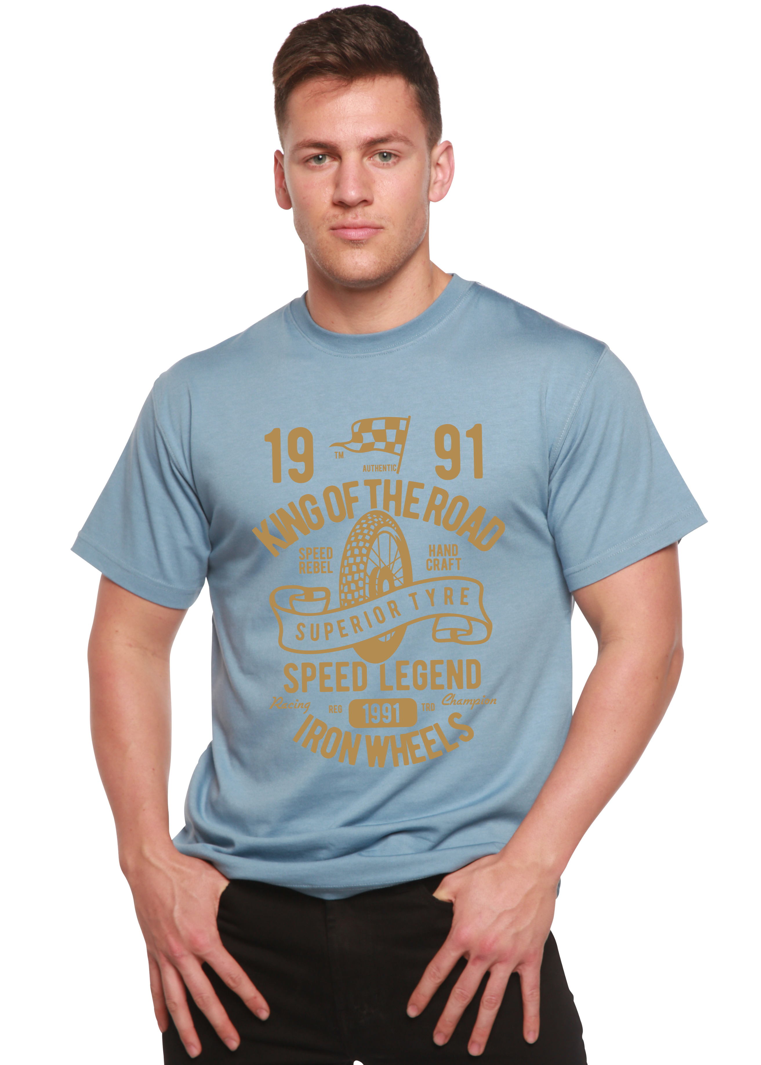 Superior Type Spun Bamboo® Men's Bamboo Viscose/Organic Cotton Short Sleeve Graphic T-Shirt - The7Letter
