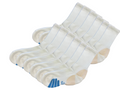 High Performance Crew Bamboo Viscose Socks Unisex White Color - 12-pack - The7Letter
