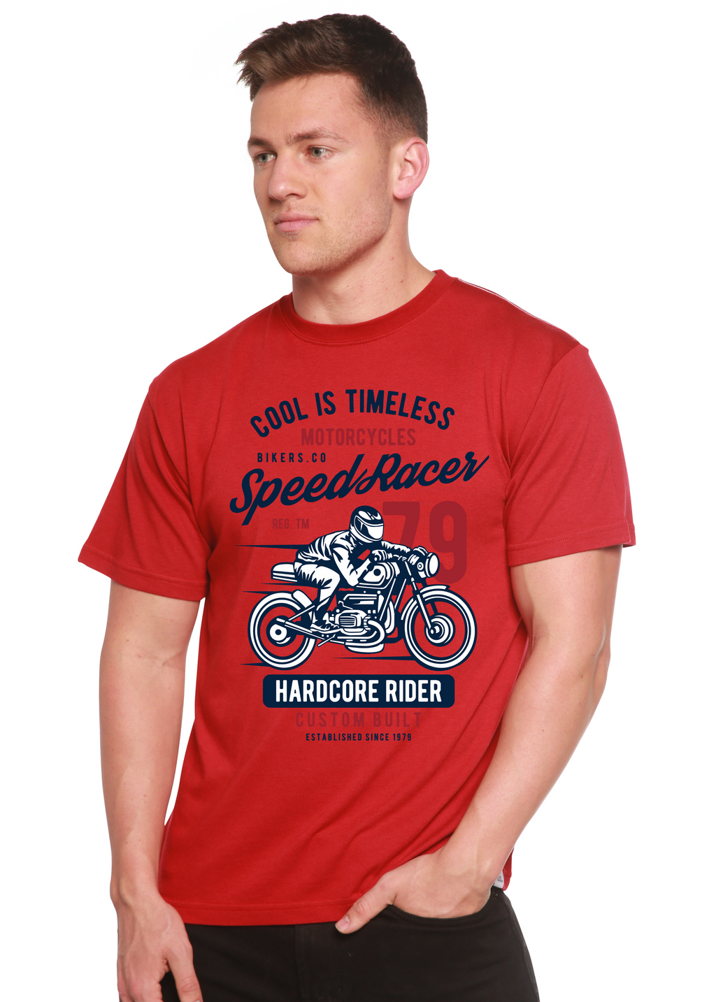 Speed Racer Spun Bamboo® Men's Bamboo Viscose/Organic Cotton Short Sleeve Graphic T-Shirt - The7Letter