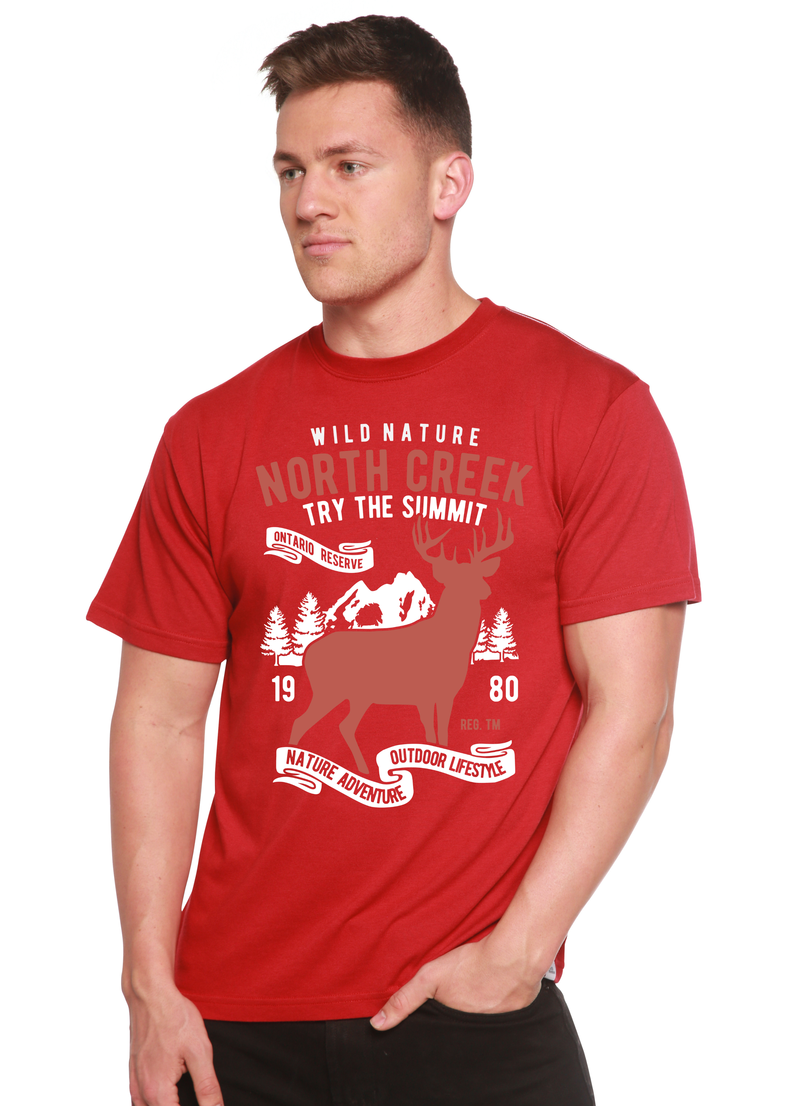 North Creek Spun Bamboo® Men's Bamboo Viscose/Organic Cotton Short Sleeve Graphic T-Shirt - The7Letter