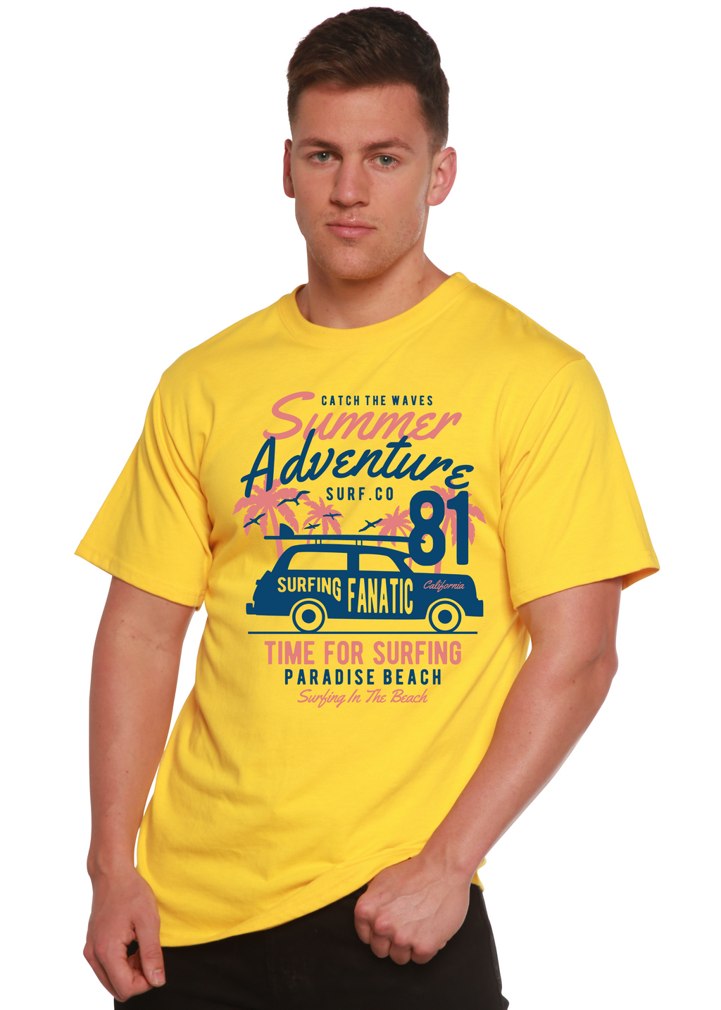 Sammer Adventure Spun Bamboo® Men's Bamboo Viscose/Organic Cotton Short Sleeve Graphic T-Shirt - The7Letter