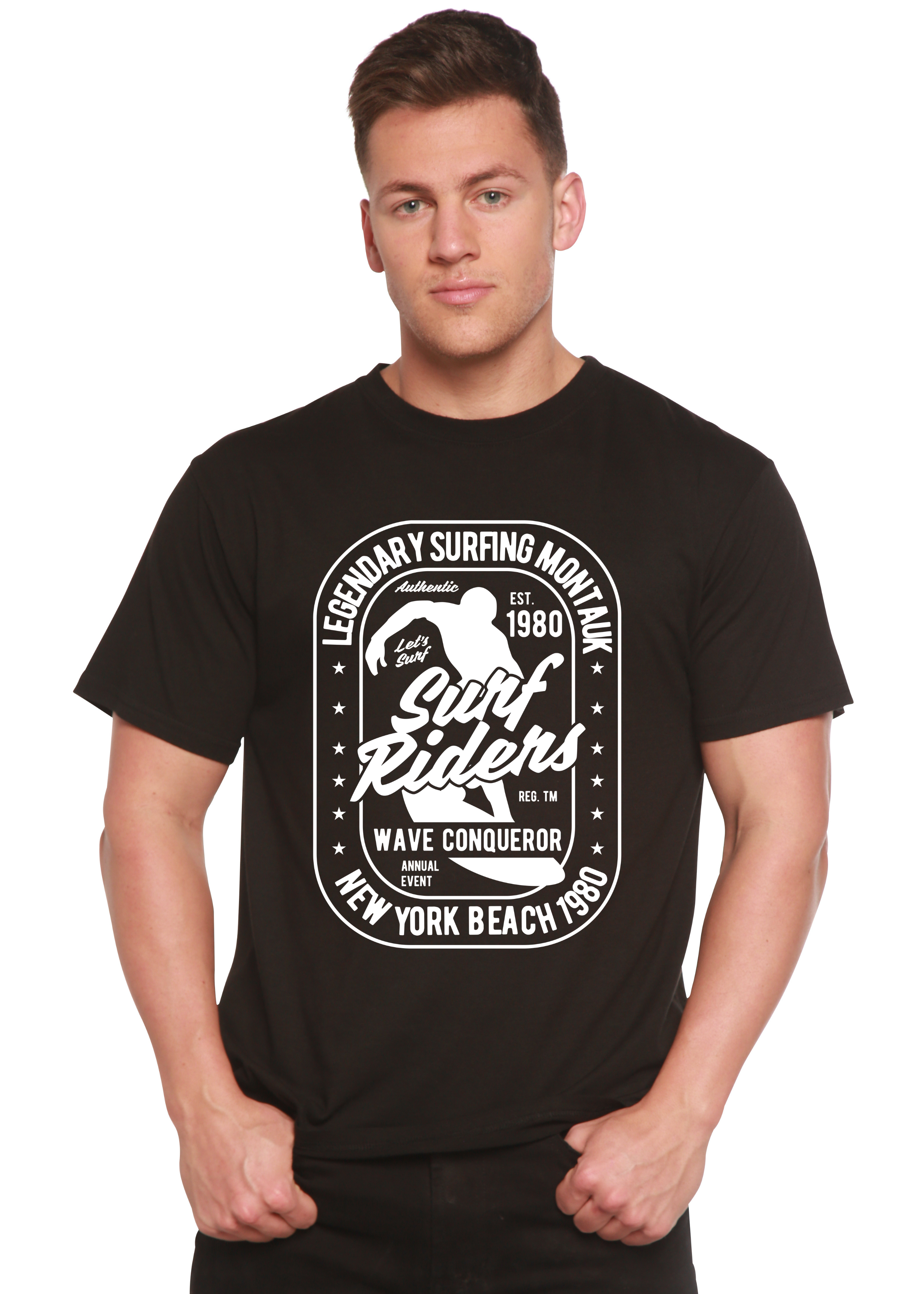 Surf Rider Spun Bamboo® Men's Bamboo Viscose/Organic Cotton Short Sleeve Graphic T-Shirt - The7Letter