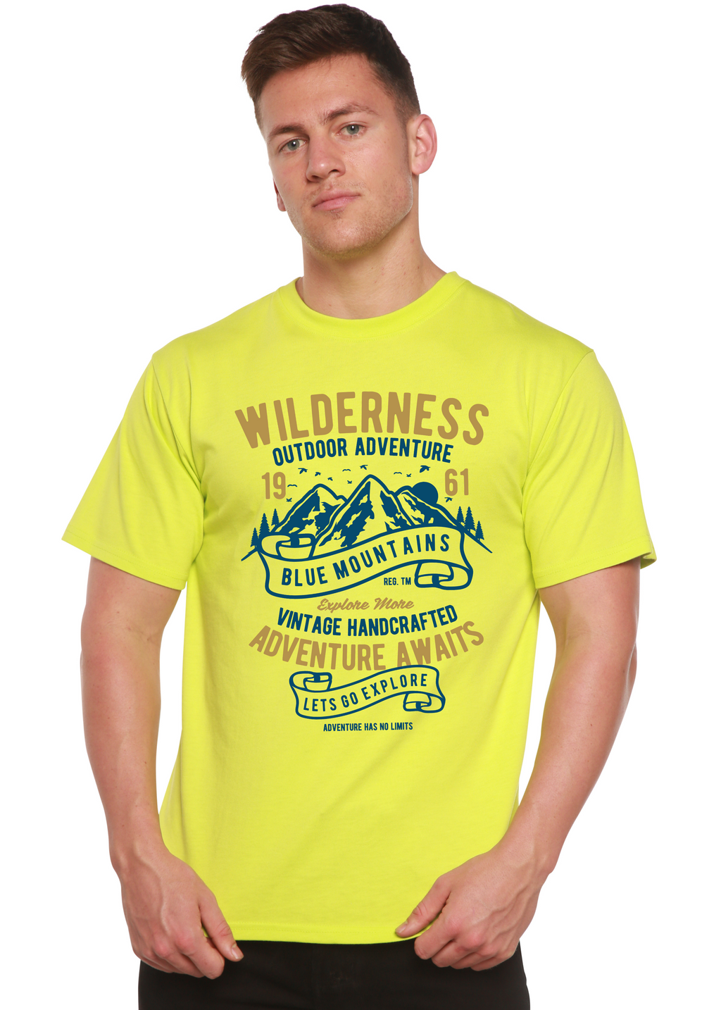 Wilderness Spun Bamboo® Men's Bamboo Viscose/Organic Cotton Short Sleeve Graphic T-Shirt - The7Letter