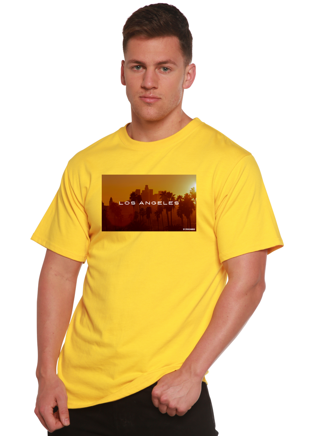 Los Angeles Unisex Bamboo Viscose/Organic Cotton Short Sleeve Graphic T-Shirt - The7Letter