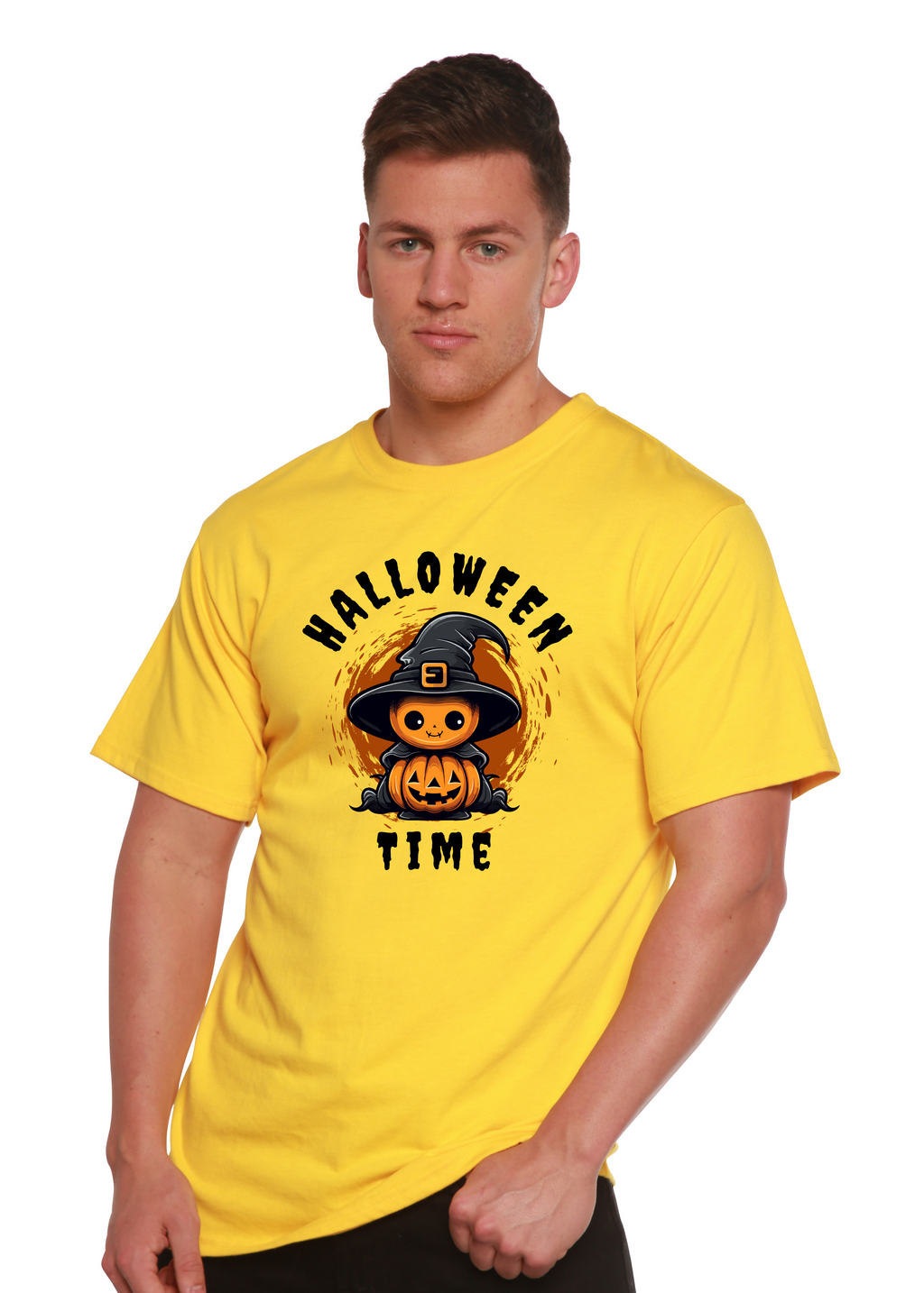 Halloween Time Unisex Bamboo Viscose/Organic Cotton Short Sleeve Graphic T-Shirt - The7Letter