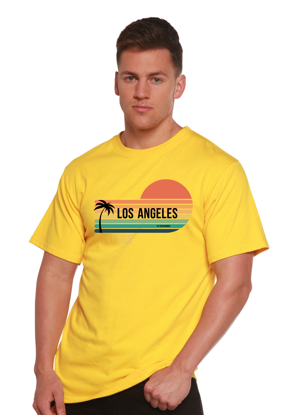 Los Angeles Spun Bamboo Unisex Bamboo Viscose/Organic Cotton Short Sleeve Graphic T-Shirt - The7Letter