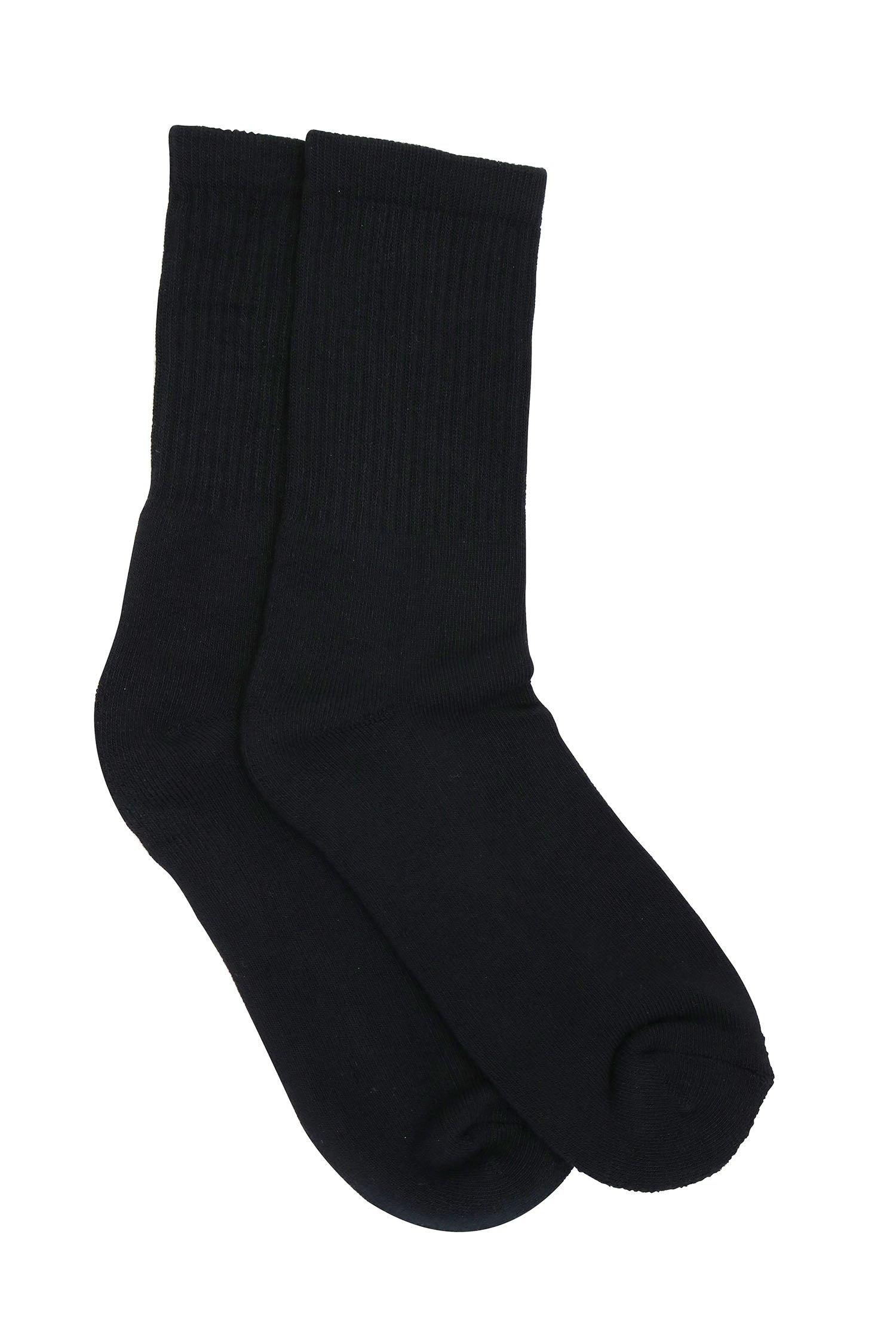 3/4 Crew Black Bamboo Viscose Socks - The7Letter