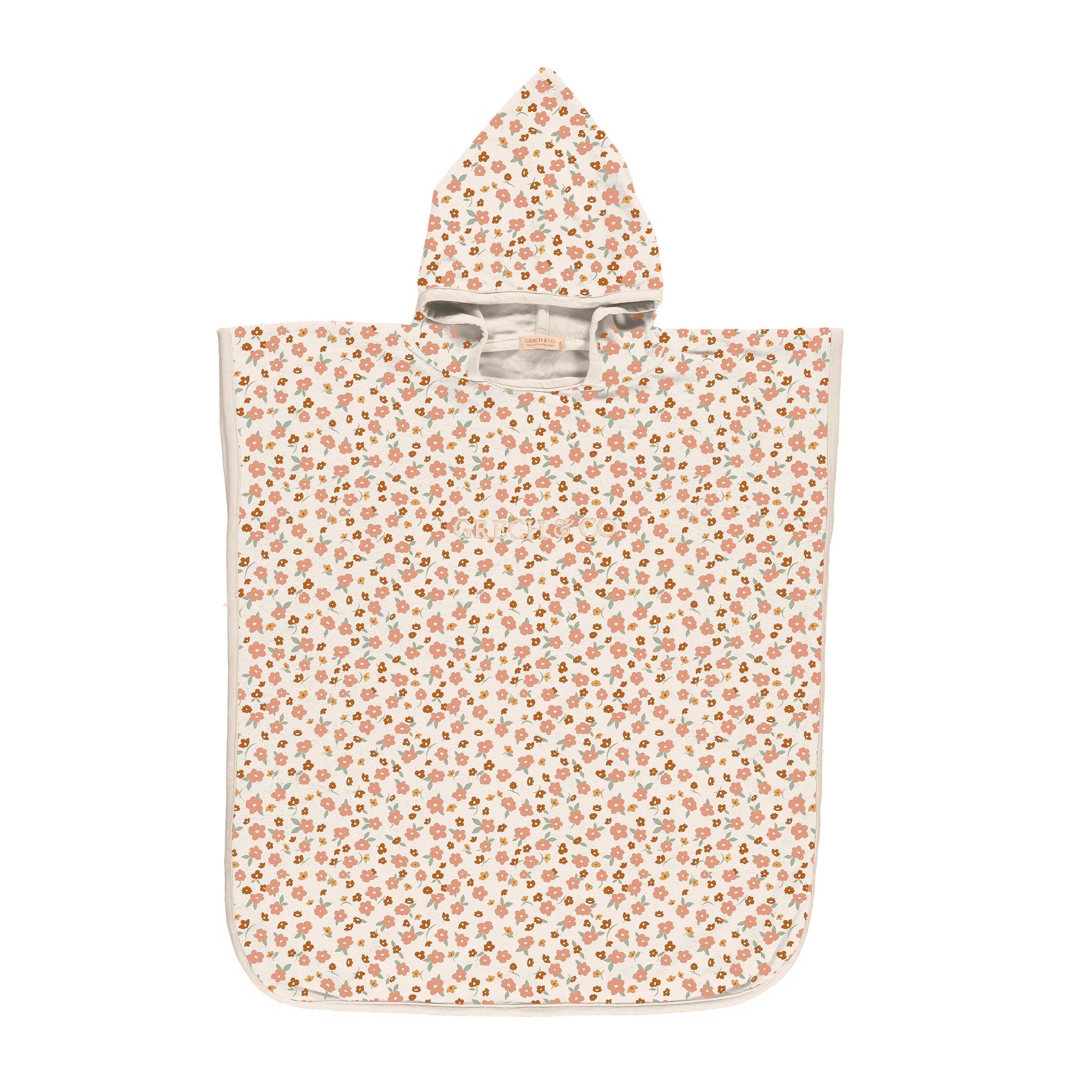 Bathing  Towel Poncho | Organic Cotton - Sunset Meadow - The7Letter