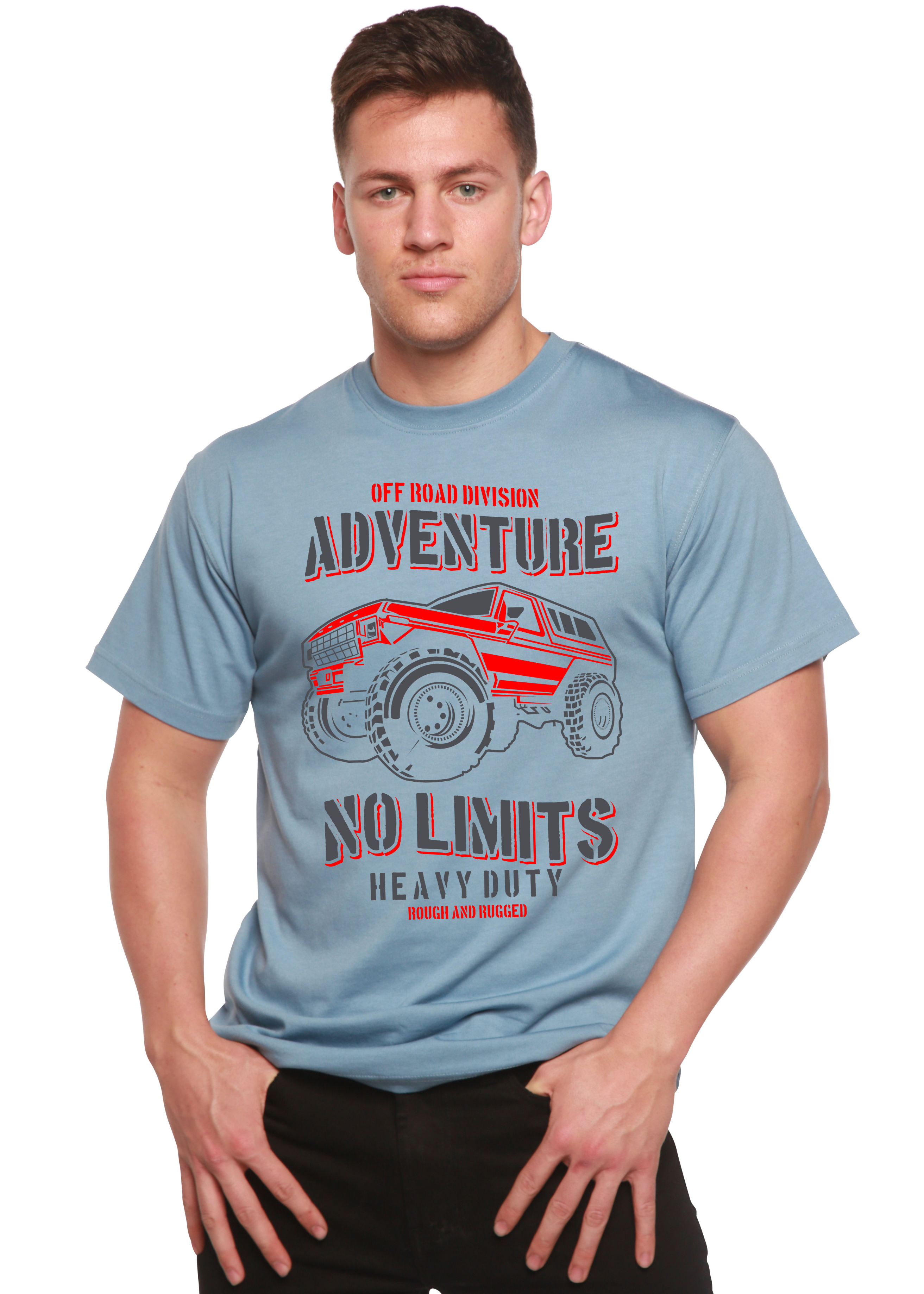 No Limits Spun Bamboo® Men's Bamboo Viscose/Organic Cotton Short Sleeve Graphic T-Shirt - The7Letter