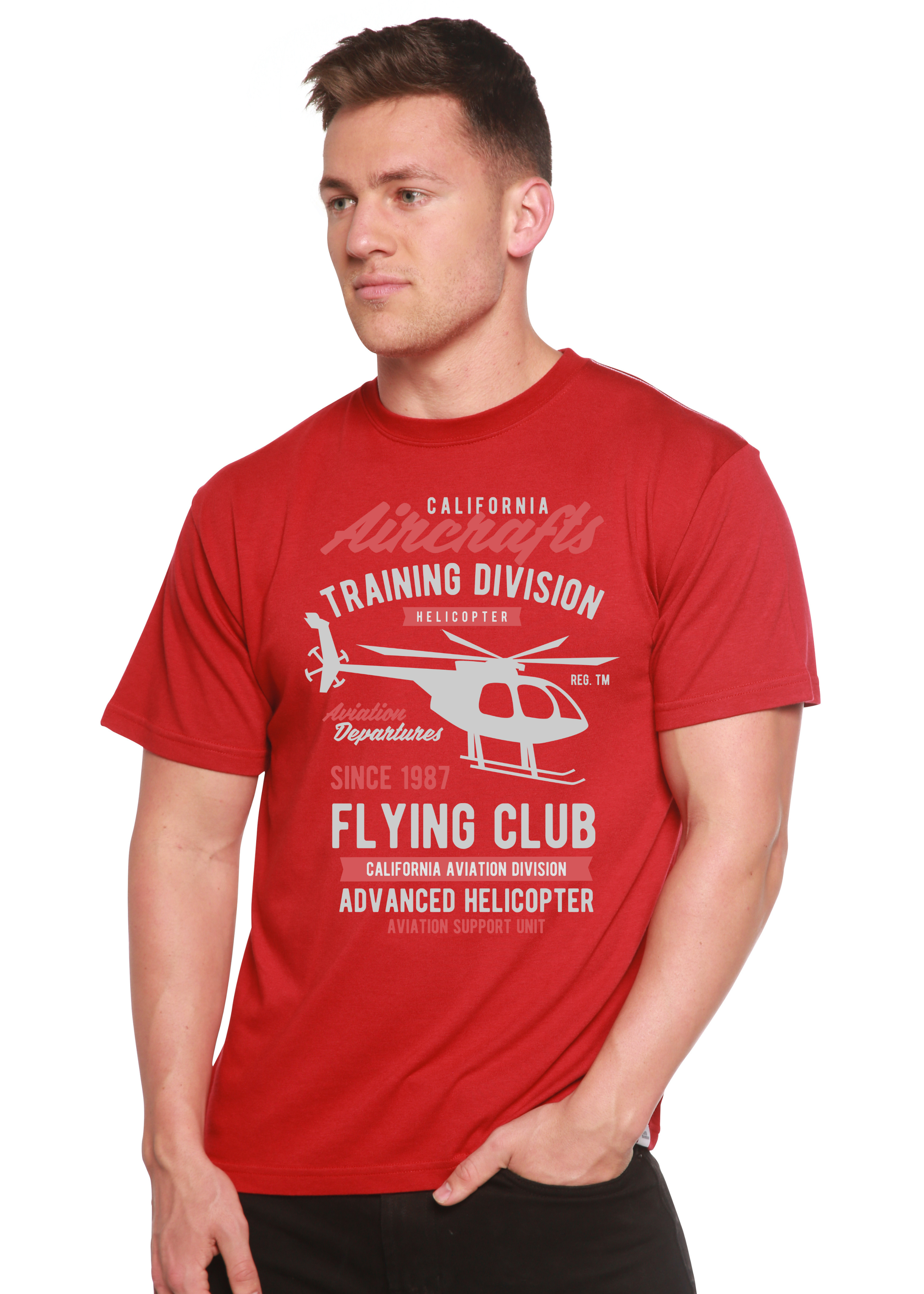 California Aircraft Men's Bamboo Viscose/Organic Cotton Short Sleeve Graphic T-Shirt - The7Letter