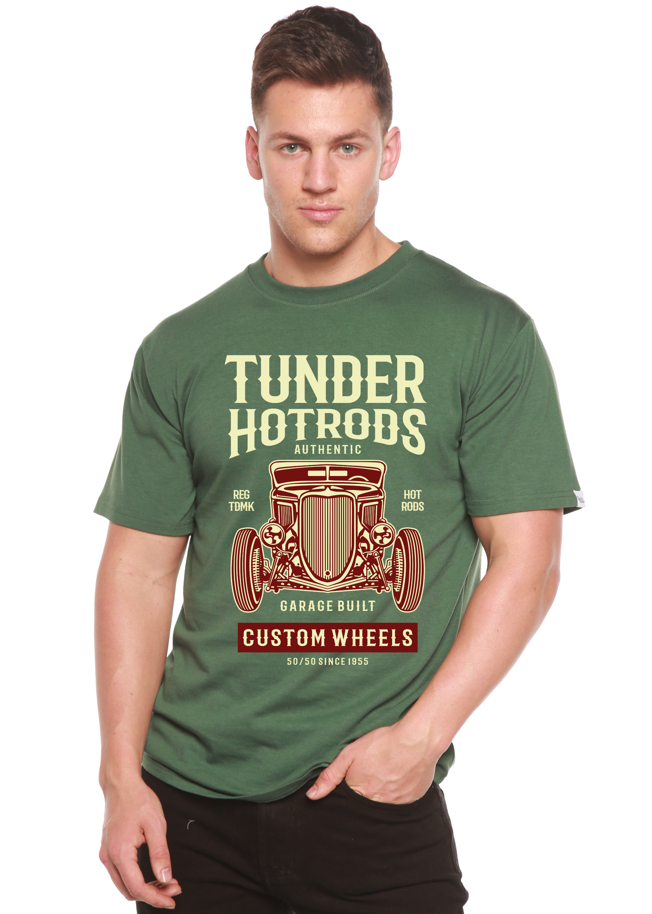 Thunder Hot Spun Bamboo® Men's Bamboo Viscose/Organic Cotton Short Sleeve Graphic T-Shirt - The7Letter