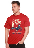 Air Show Men's Bamboo Viscose/Organic Cotton Short Sleeve Graphic T-Shirt - The7Letter