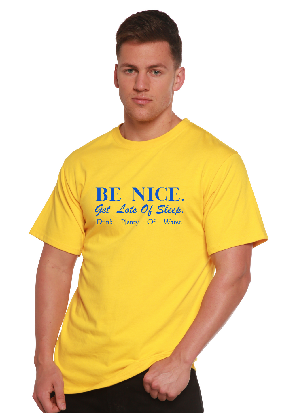 Be Nice Men's Bamboo Viscose/Organic Cotton Short Sleeve Graphic T-Shirt - The7Letter