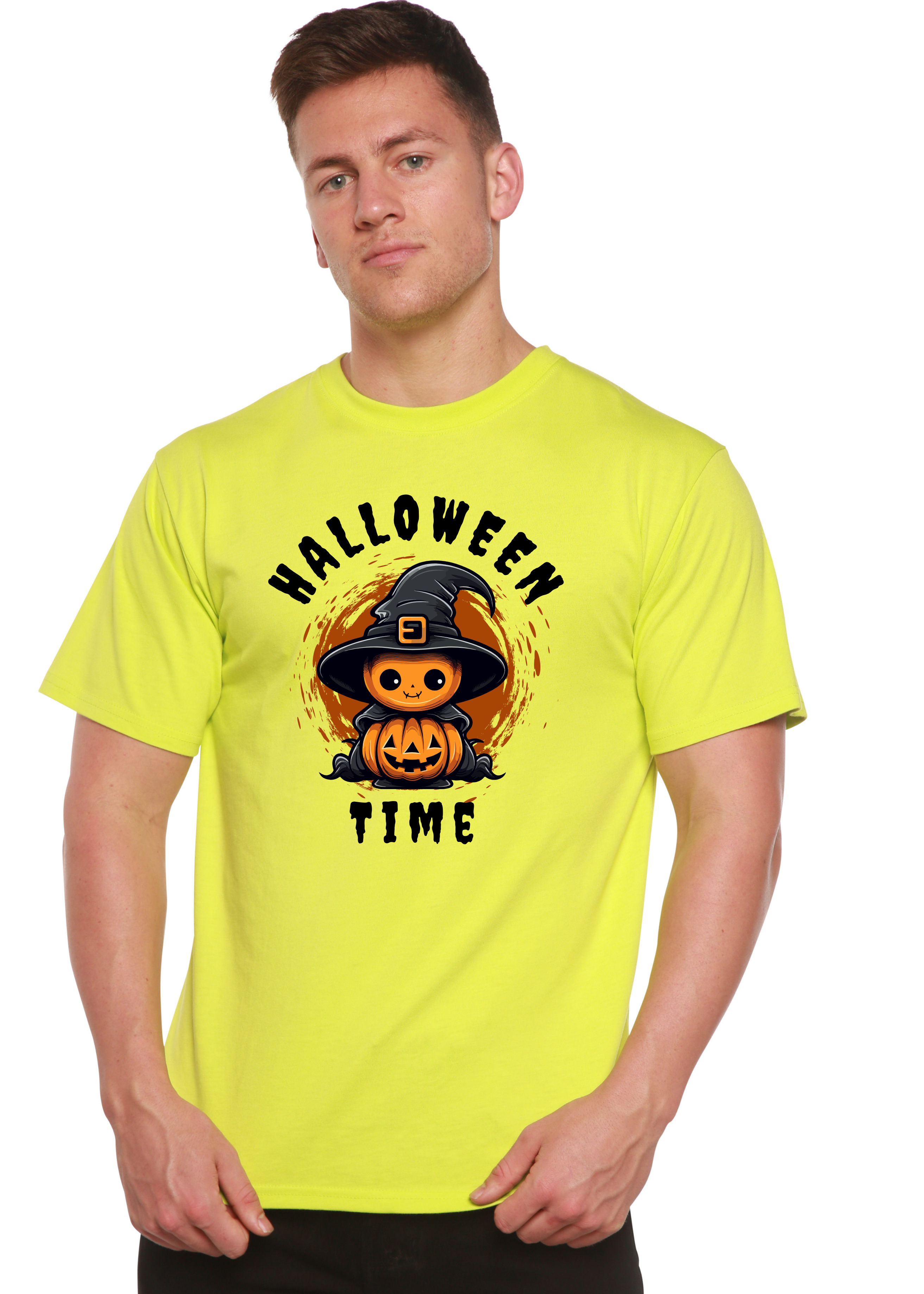 Halloween Time Unisex Bamboo Viscose/Organic Cotton Short Sleeve Graphic T-Shirt - The7Letter