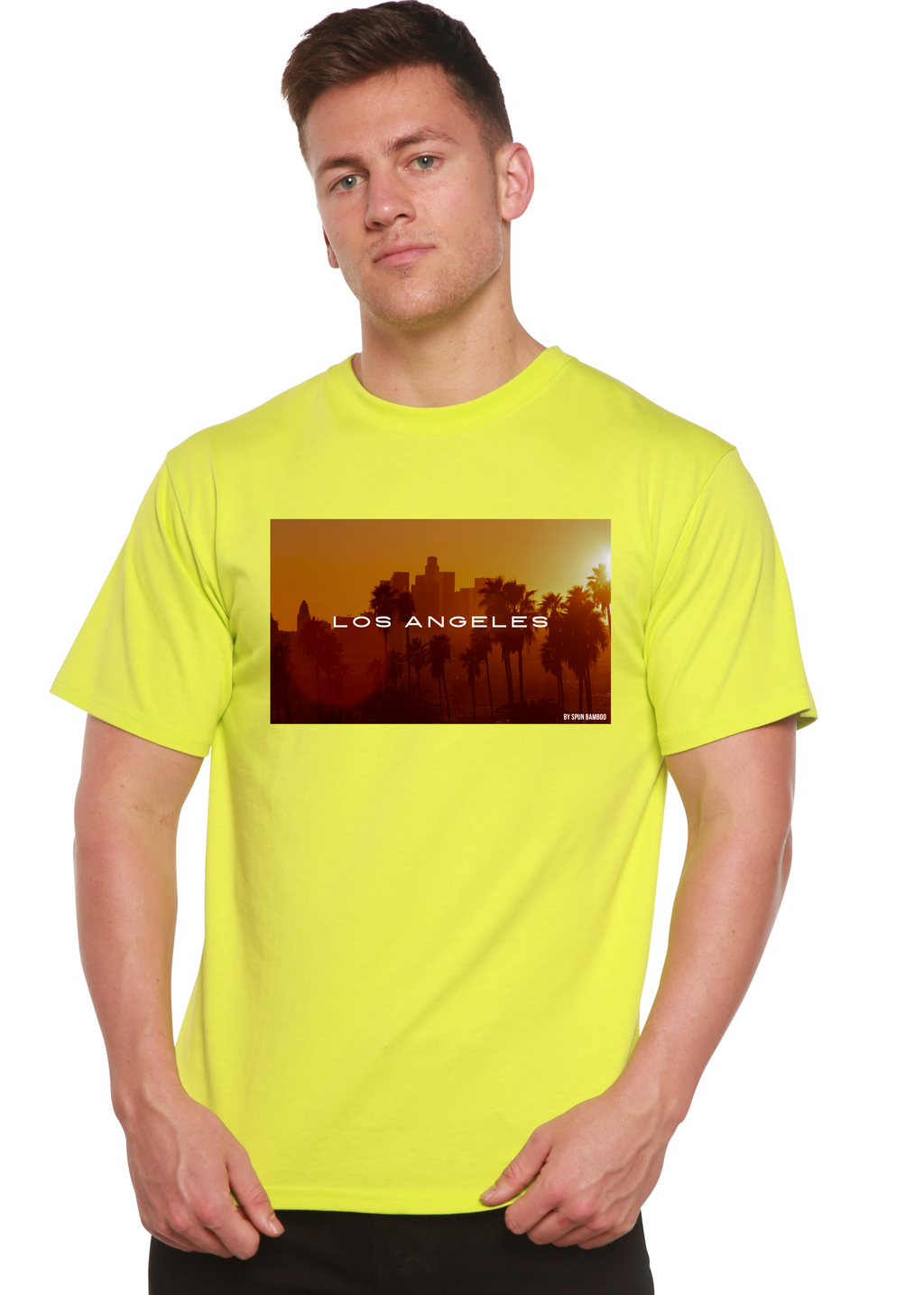 Los Angeles Unisex Bamboo Viscose/Organic Cotton Short Sleeve Graphic T-Shirt - The7Letter