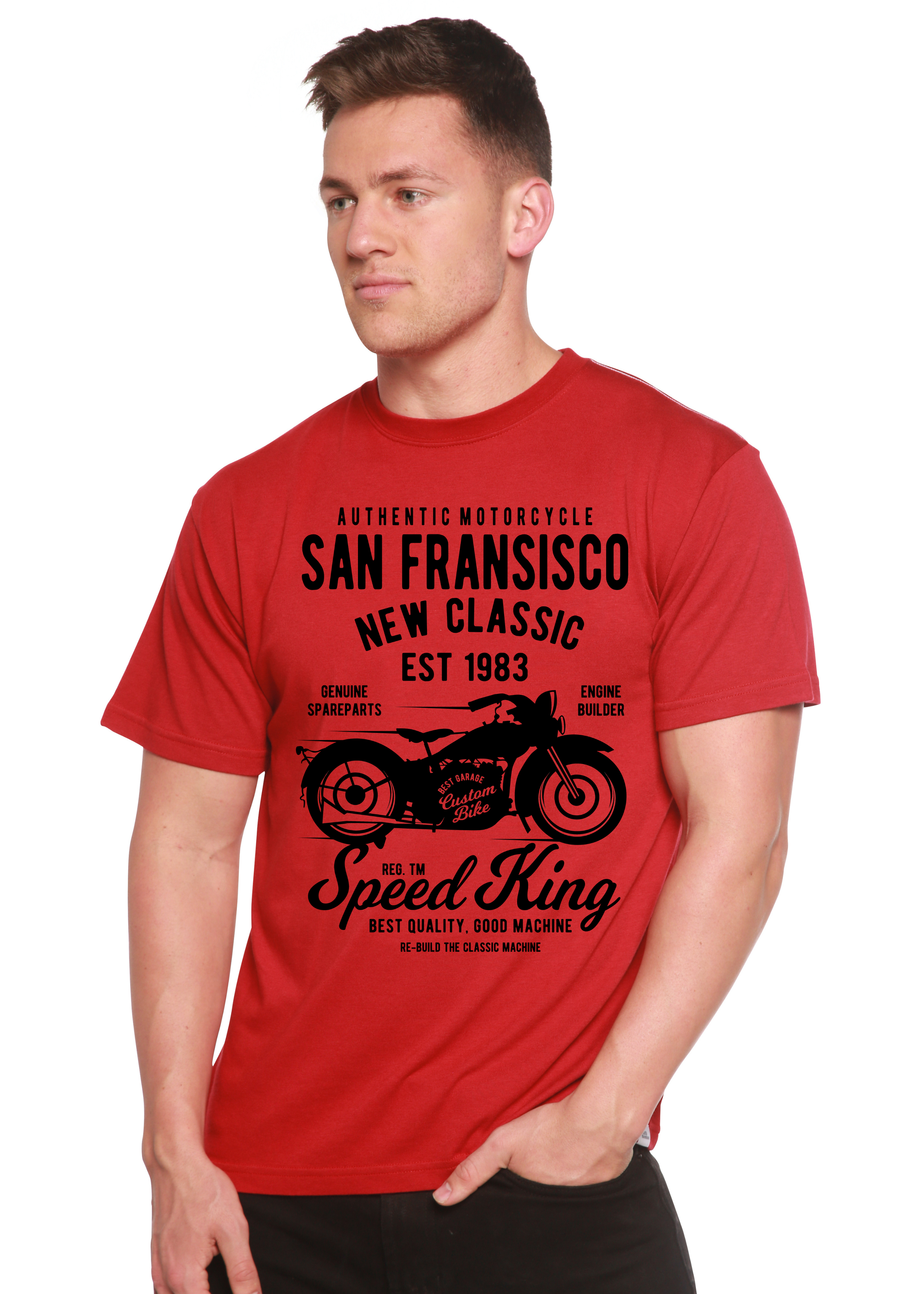 San Fransisco Spun Bamboo® Men's Bamboo Viscose/Organic Cotton Short Sleeve Graphic T-Shirt - The7Letter