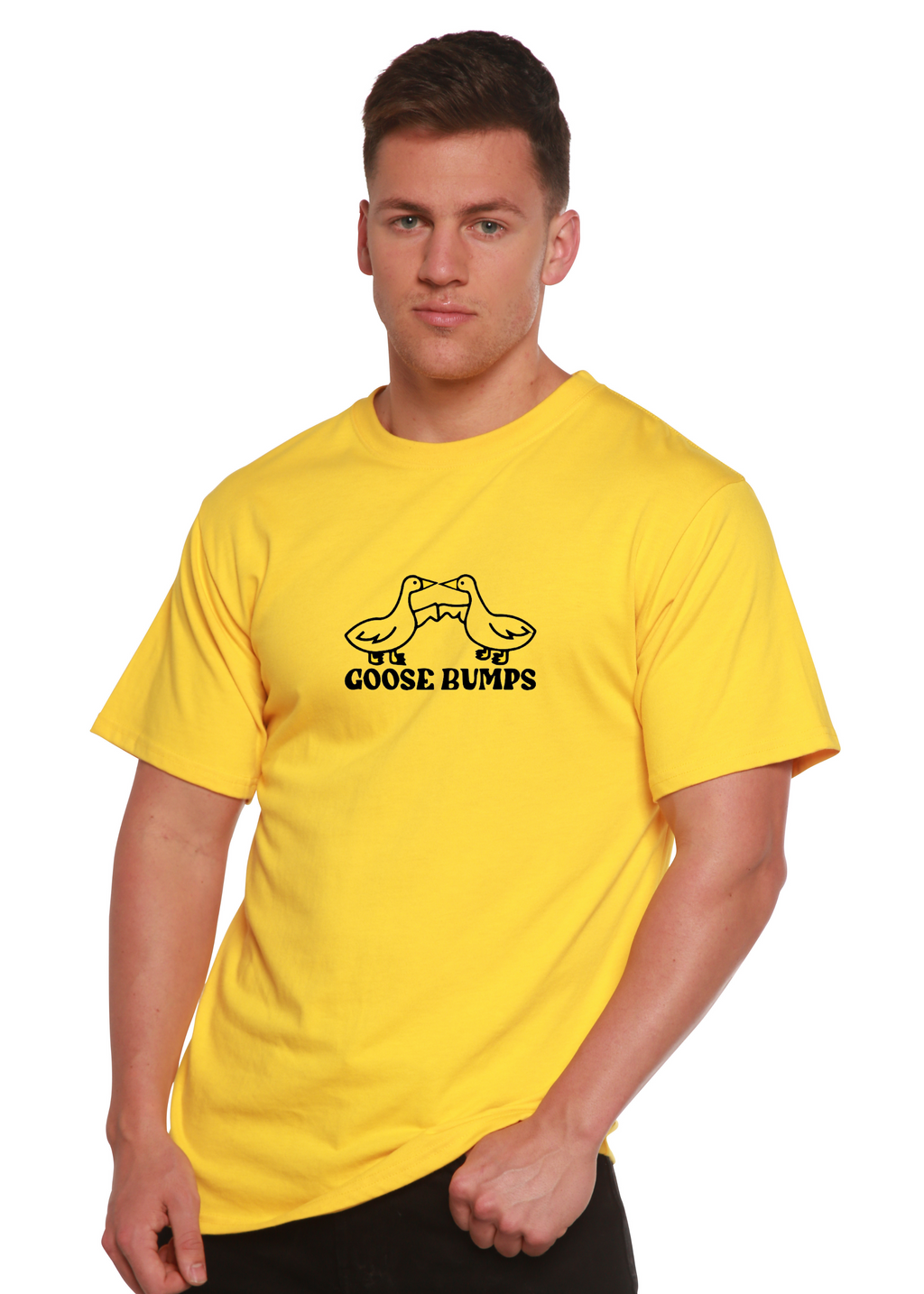 Goose Bumps Men's Bamboo Viscose/Organic Cotton Short Sleeve Graphic T-Shirt - The7Letter