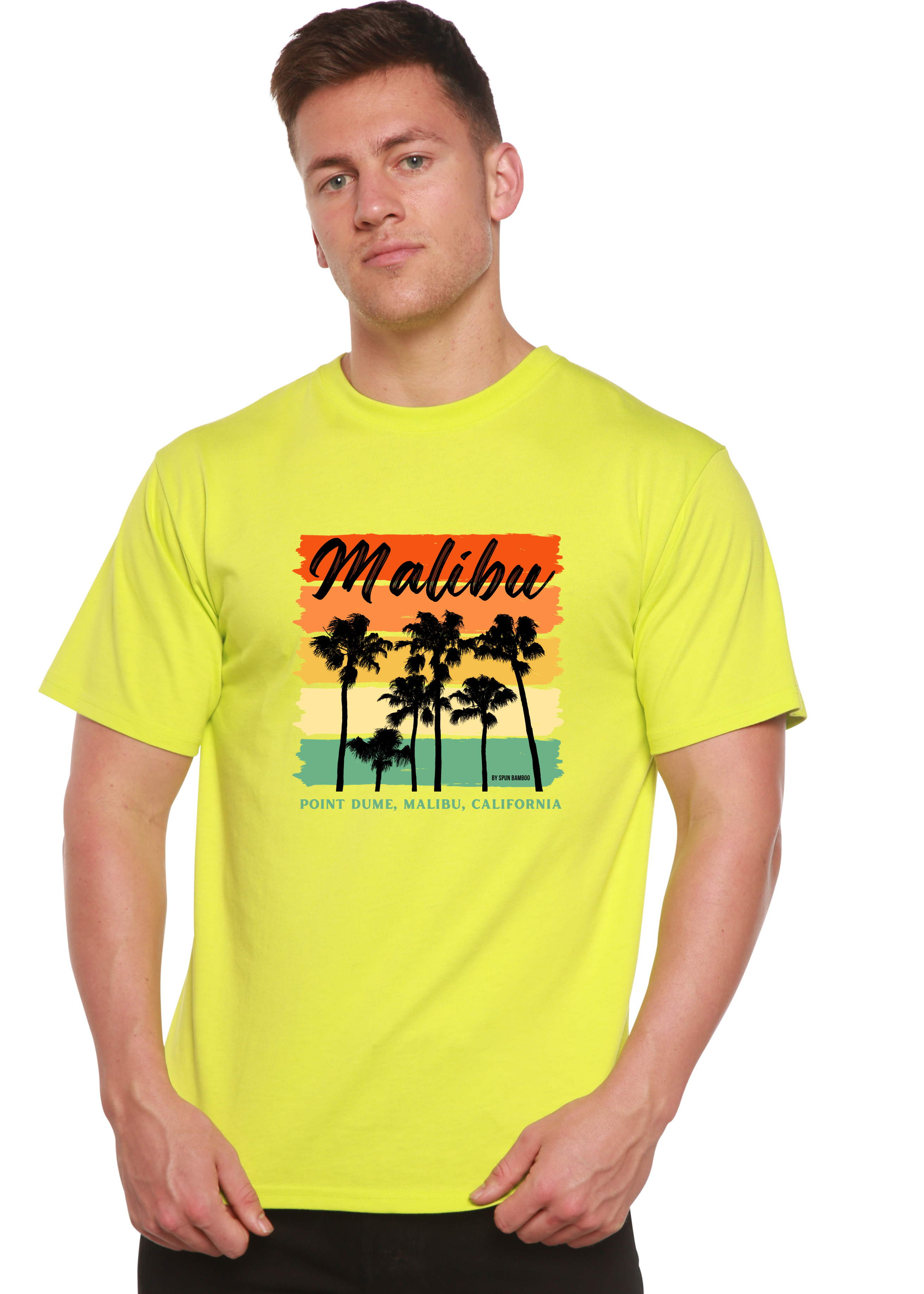 Malibu Unisex Bamboo Viscose/Organic Cotton Short Sleeve Graphic T-Shirt - The7Letter